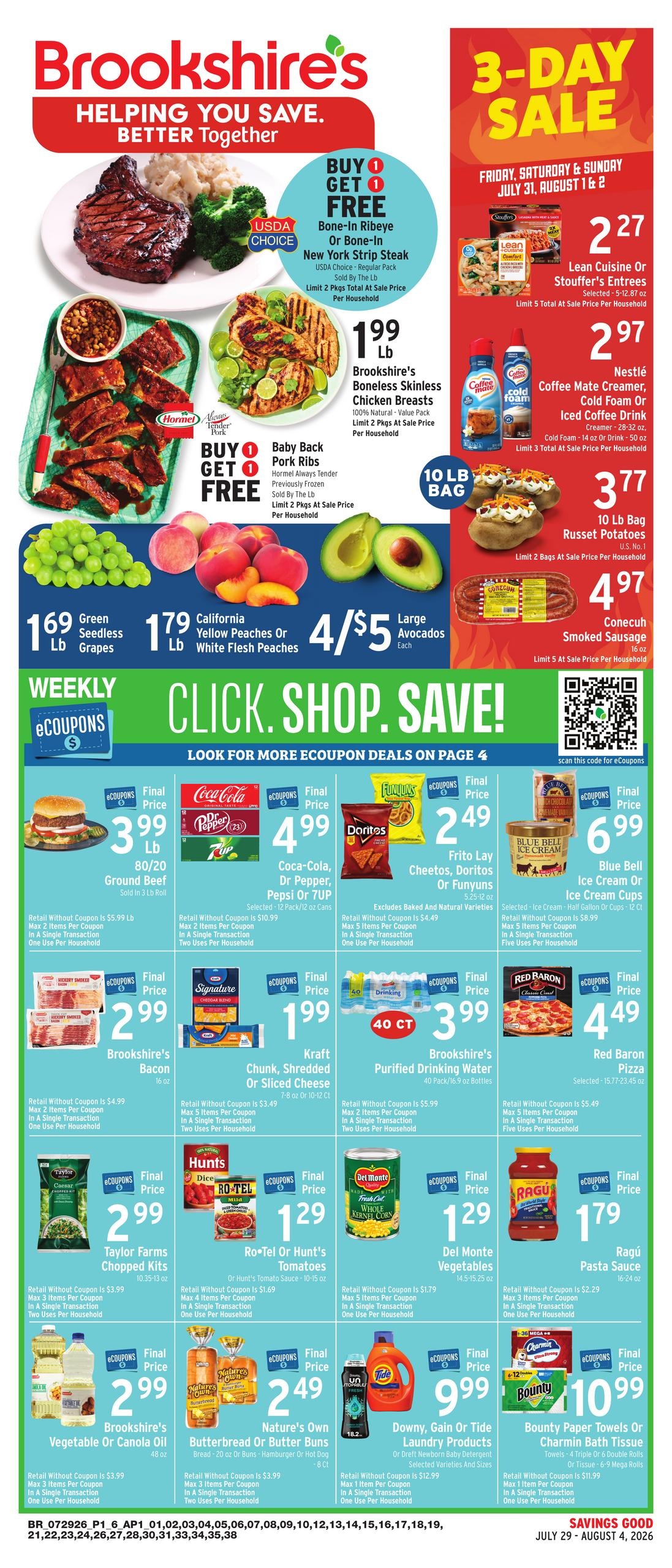 Brookshire's Weekly Ad July 29 - August 4, 2026