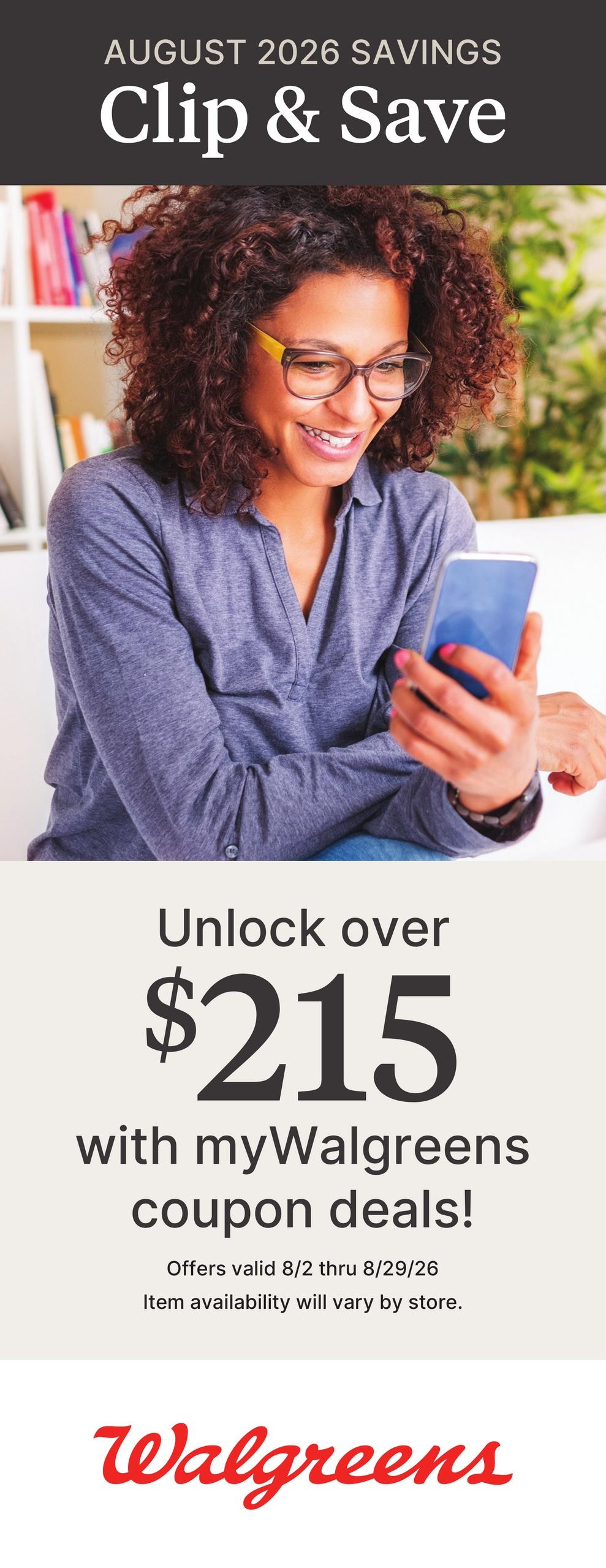 Walgreens August Savings Book Weekly Ad August 2 - 29, 2026