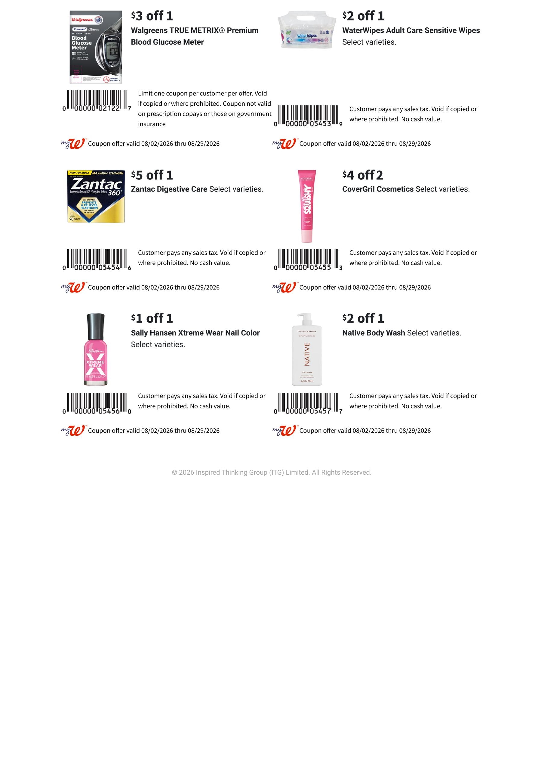Walgreens August Savings Book Weekly Ad August 2 - 29, 2026