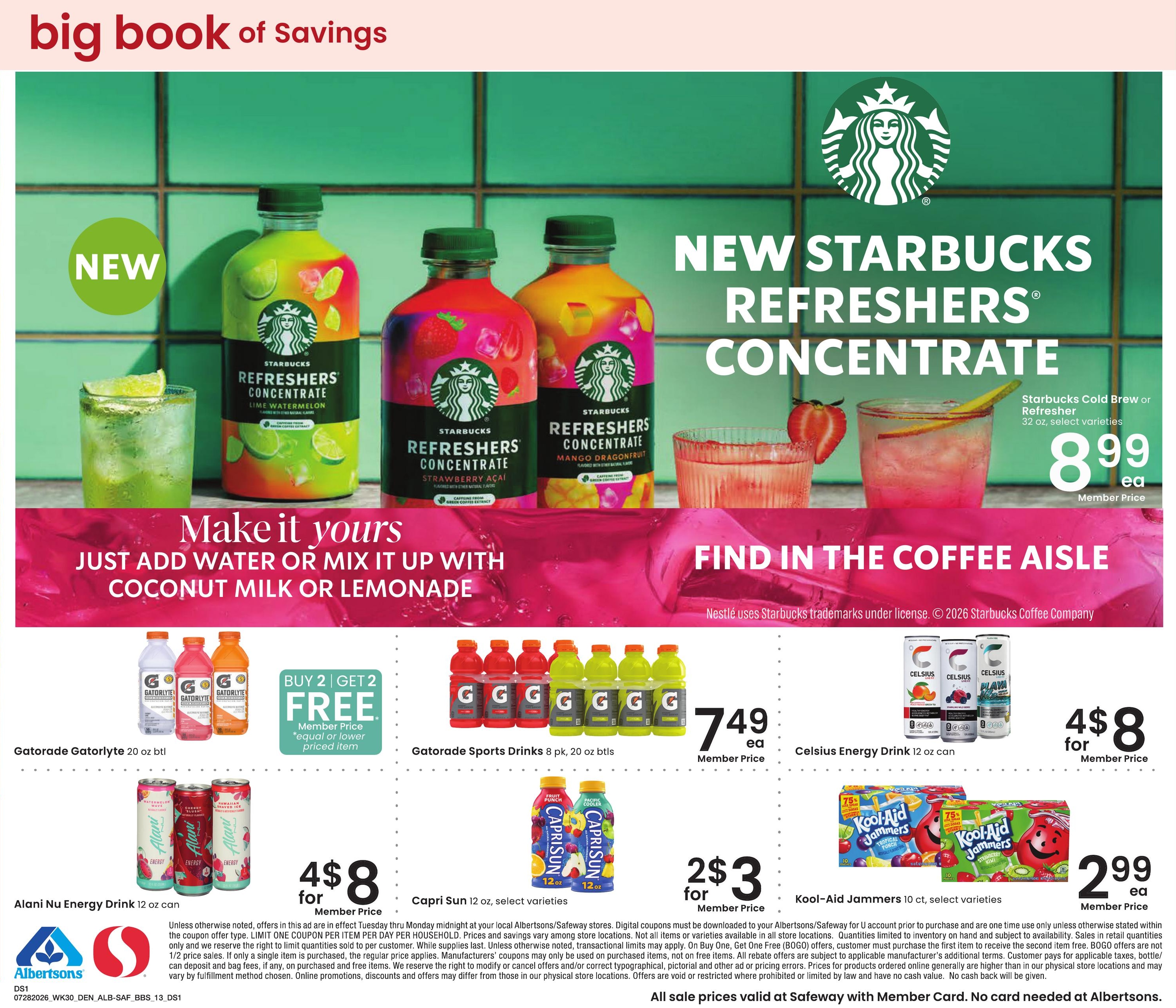 Safeway (CO, NE, SD, WY) Big Book of Savings Weekly Ad July 28 - August 24, 2026
