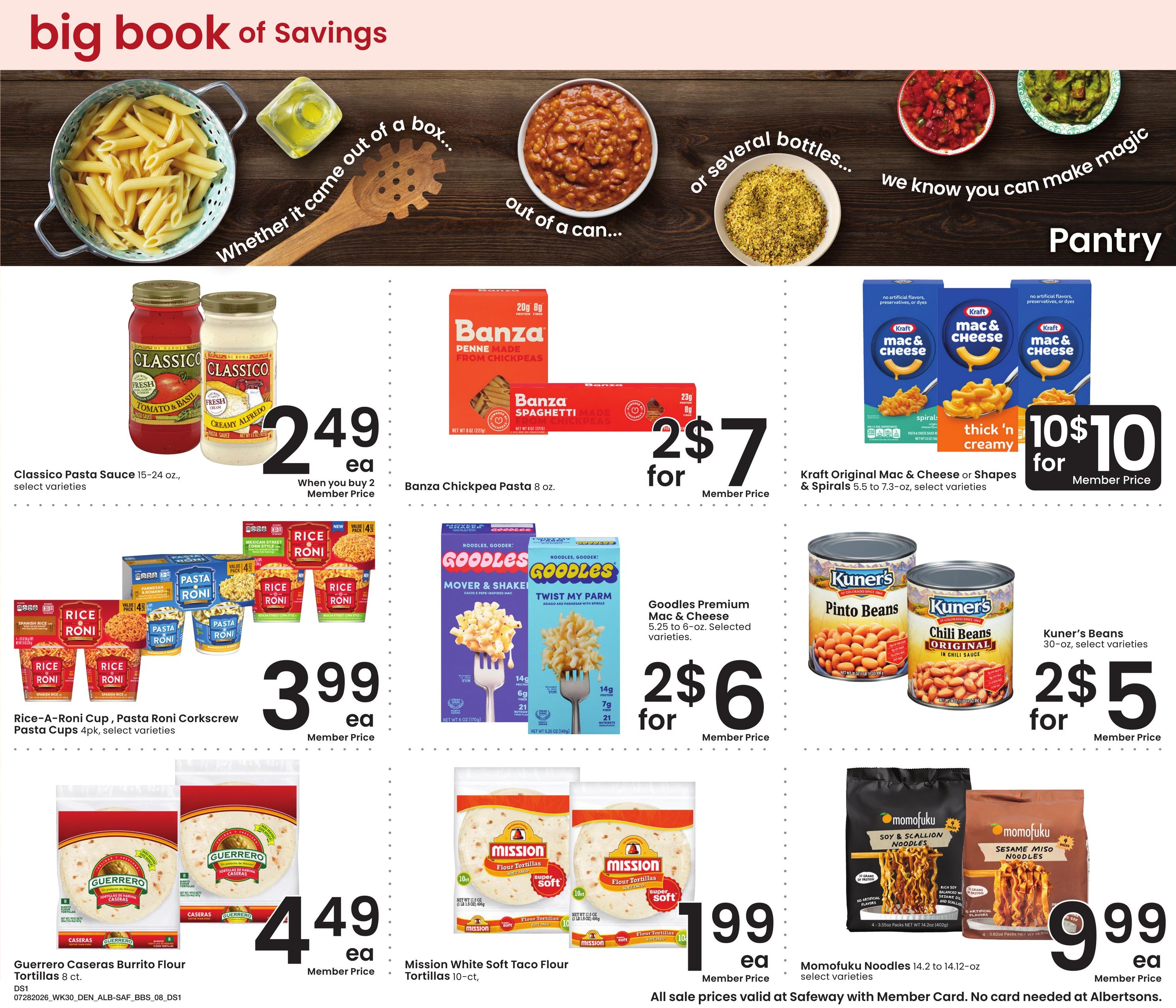 Safeway (CO, KS, NE, NM, SD, WY) Big Book of Savings Weekly Ad July 28 - August 24, 2026