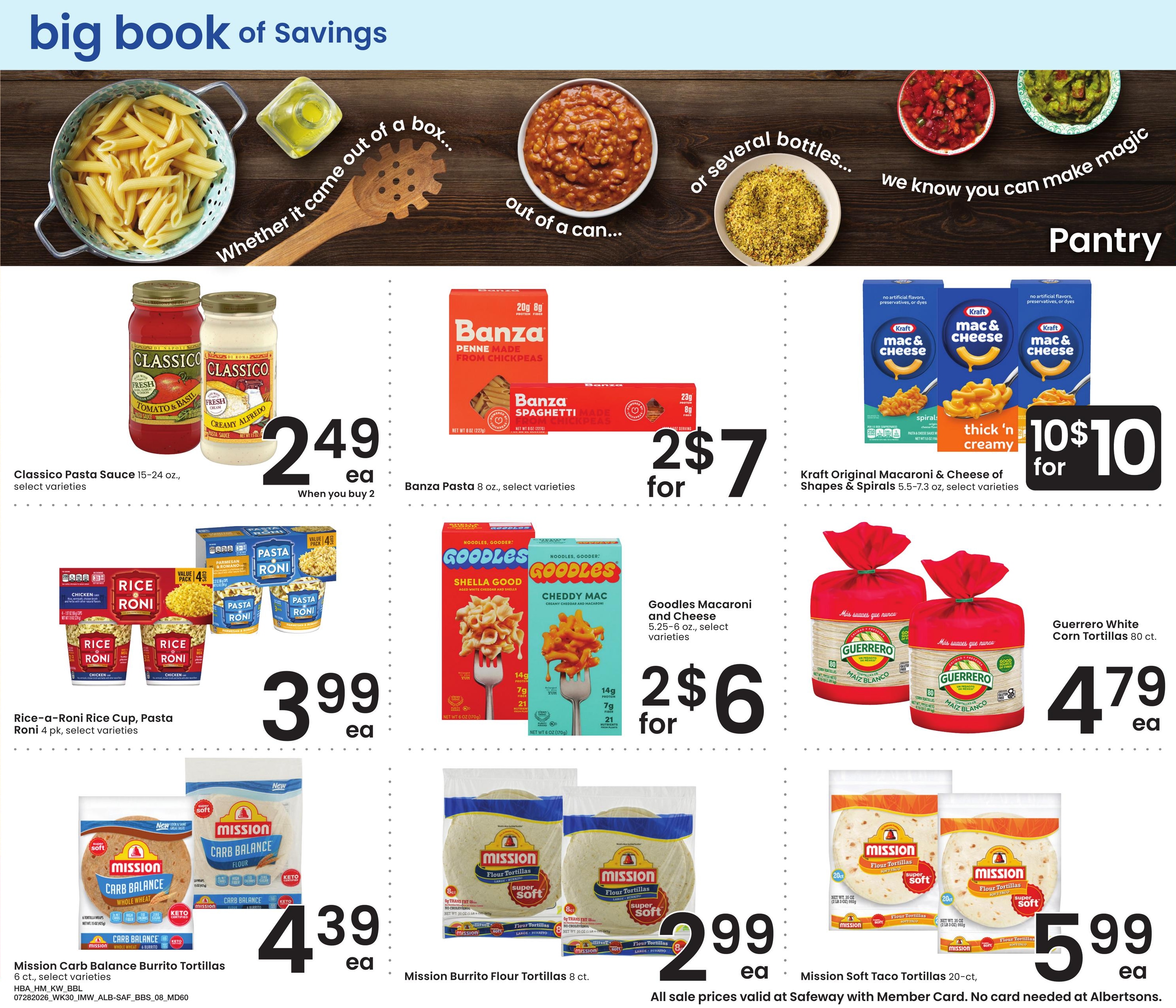 Safeway (MT) Big Book of Savings Weekly Ad July 28 - August 24, 2026