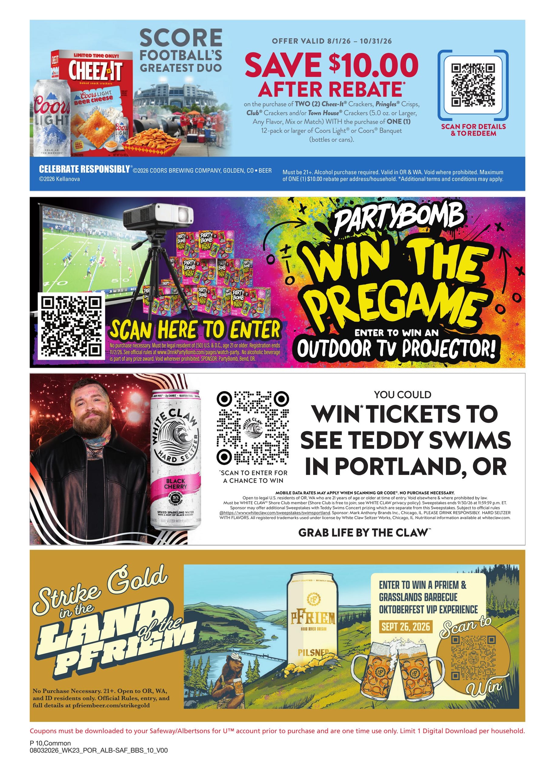 Safeway (OR, WA) Big Book of Savings Weekly Ad August 3 - 30, 2026