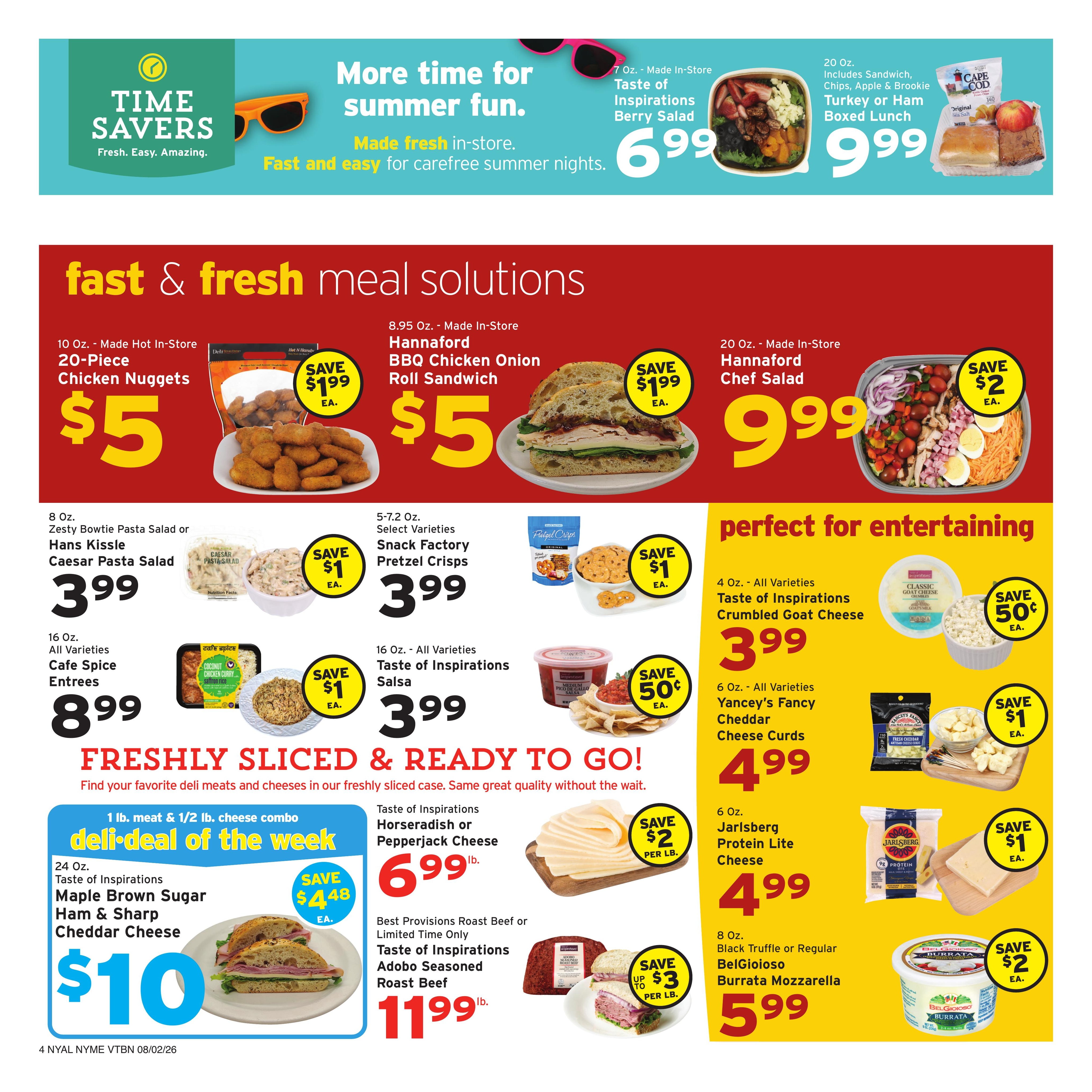 Hannaford Weekly Ad August 2 - 8, 2026