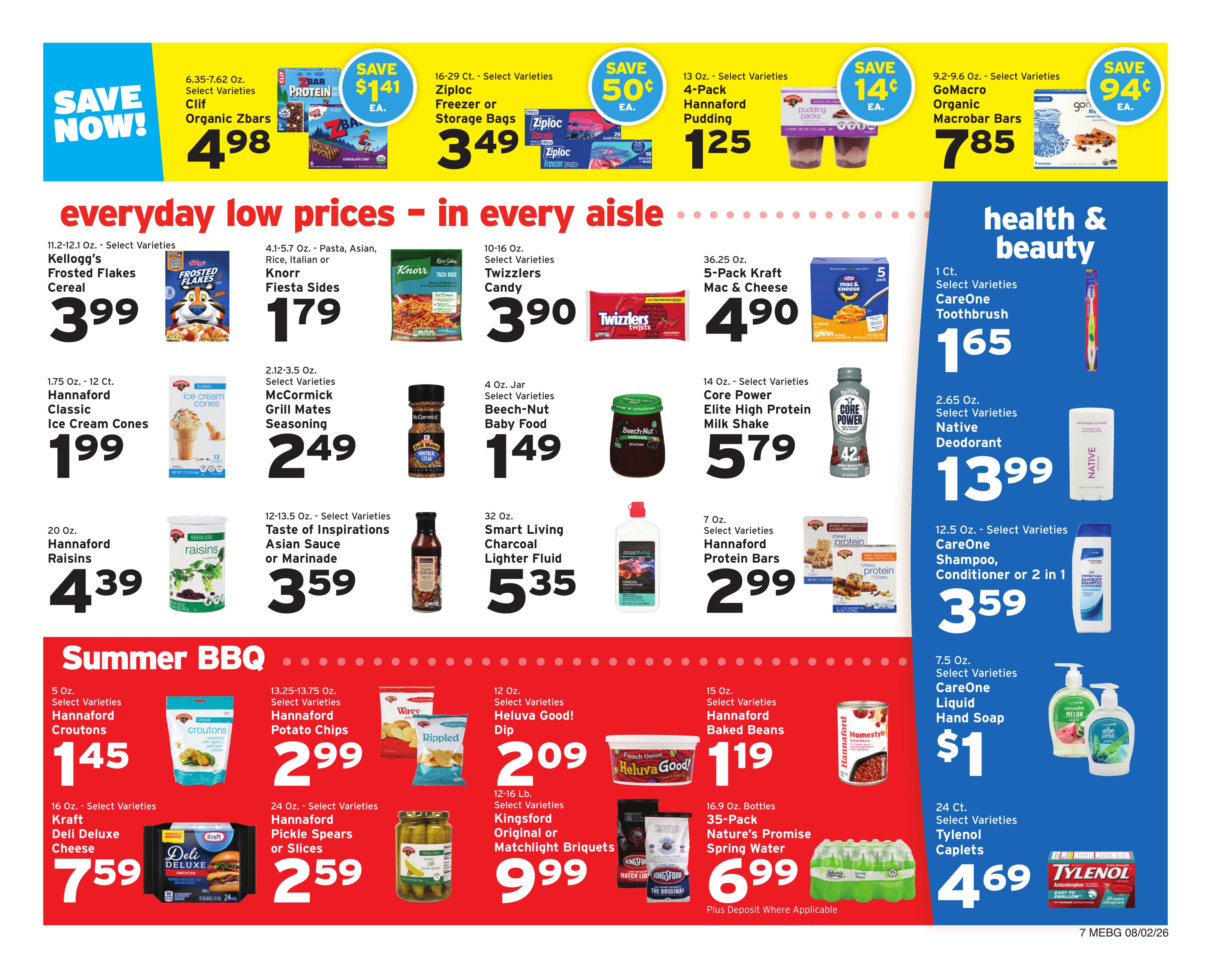 Hannaford (ME) Weekly Ad August 2 - 8, 2026