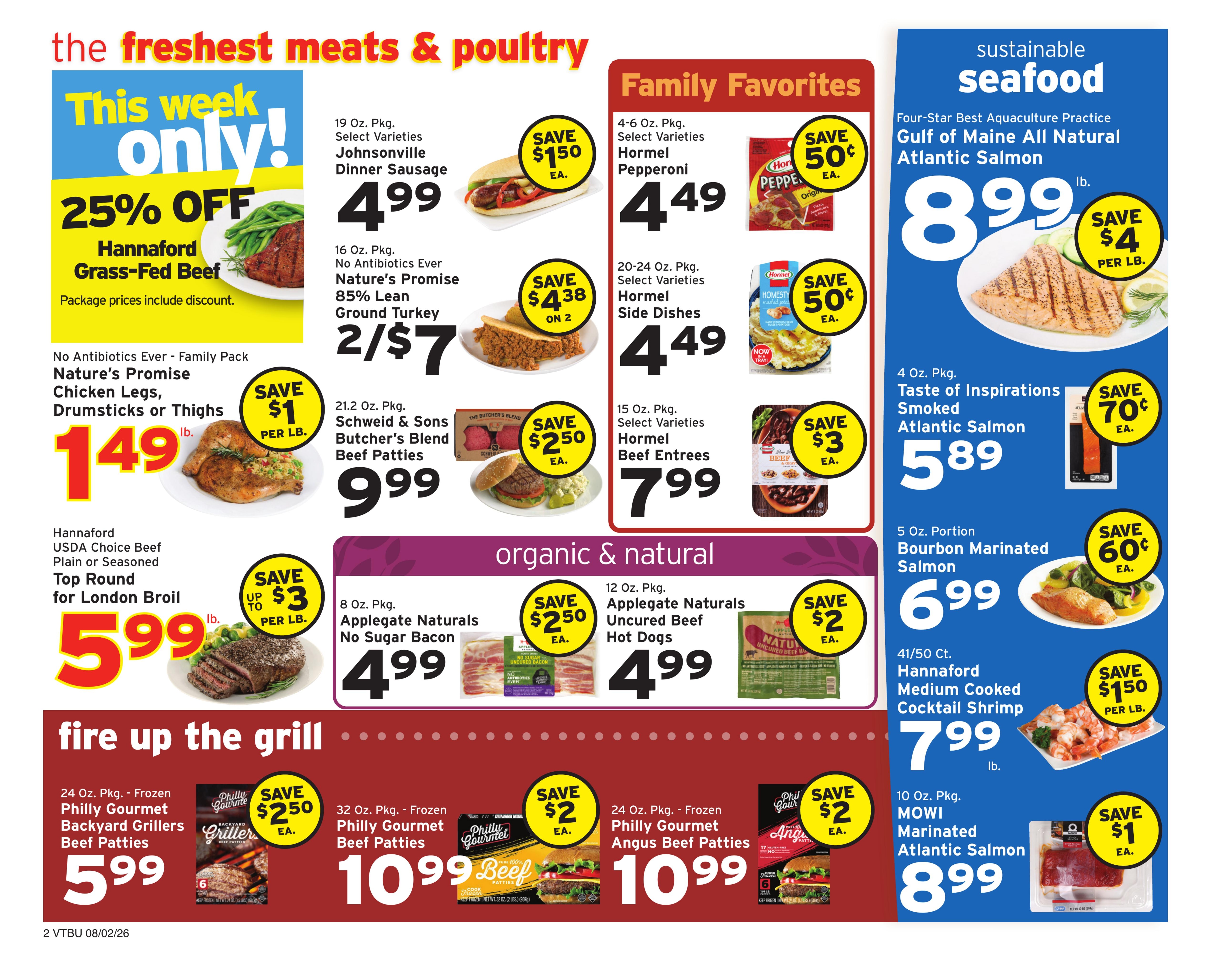 Hannaford (Montpelier–Rutland Area, VT) Weekly Ad August 2 - 8, 2026