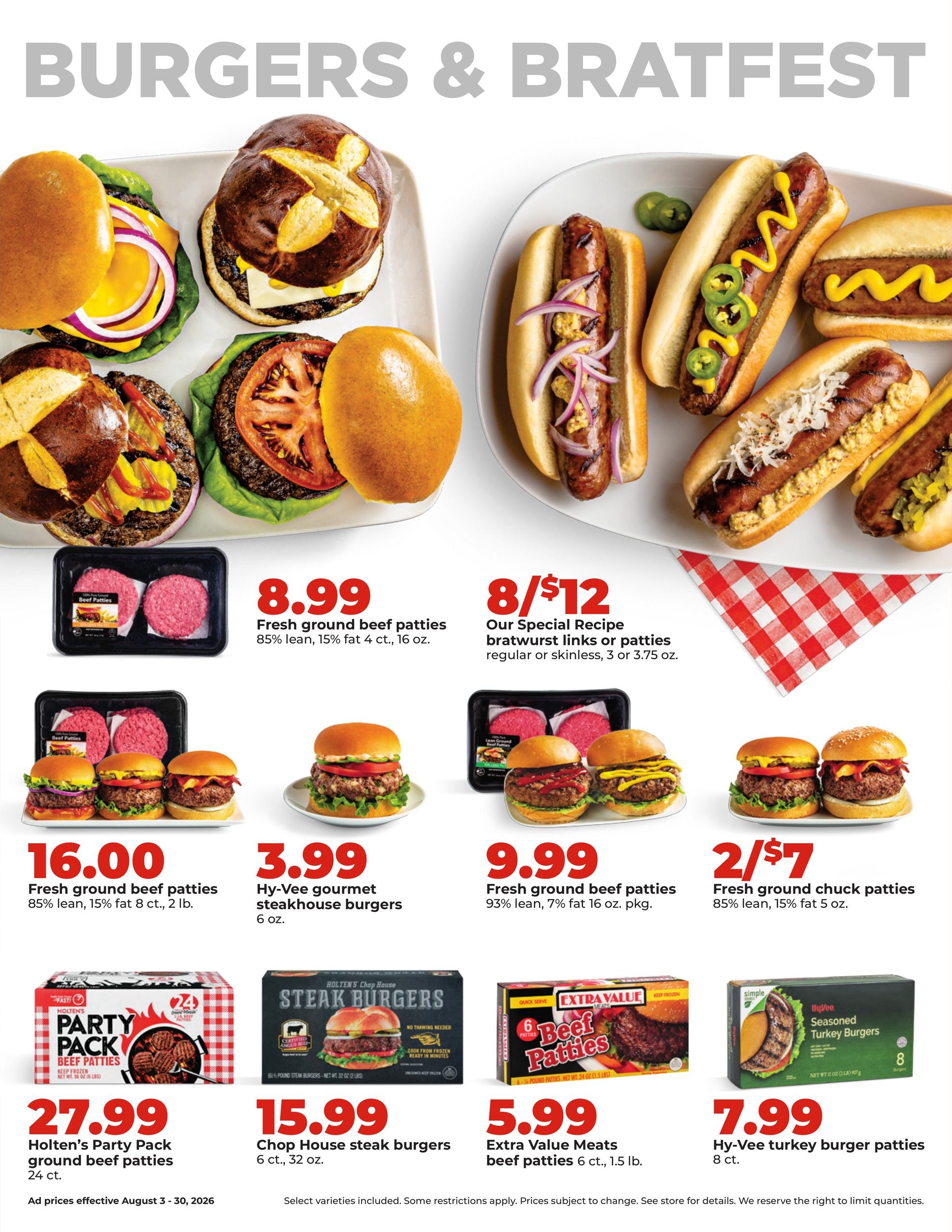 Hy-Vee (IA, IL, KS, MN, MO, NE, SD) Weekly Ad August 3 - 30, 2026
