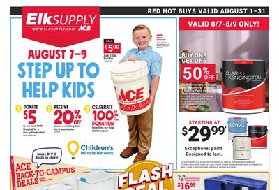 Ace Hardware (OK, TX) August Red Hot Buys Weekly Ad August 1 - 31, 2026