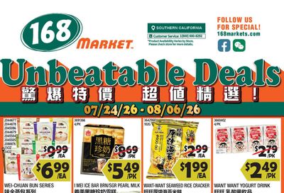 168 Market (Pomona–Covina Area, CA) Weekly Ad July 31 - August 6, 2026