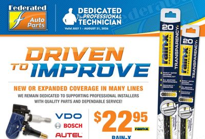 Fisher Auto Parts Weekly Ad July 1 - August 31, 2026