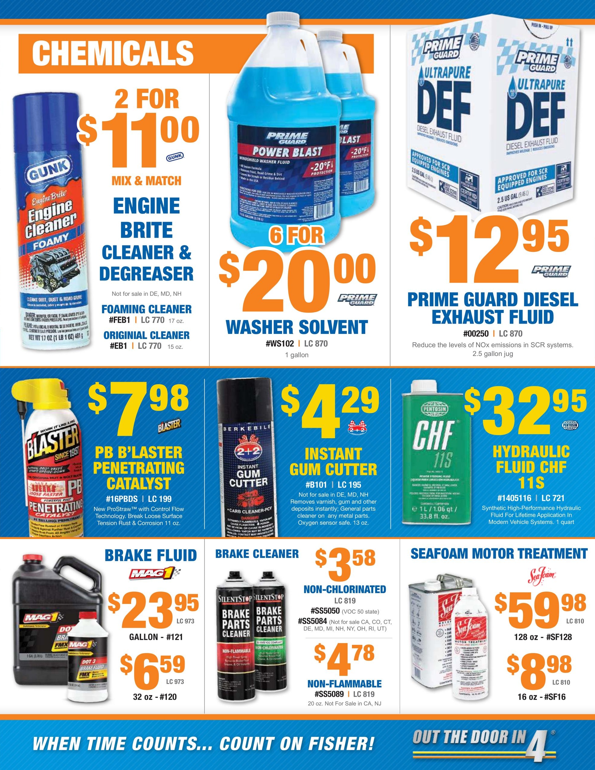 Fisher Auto Parts Weekly Ad July 1 - August 31, 2026
