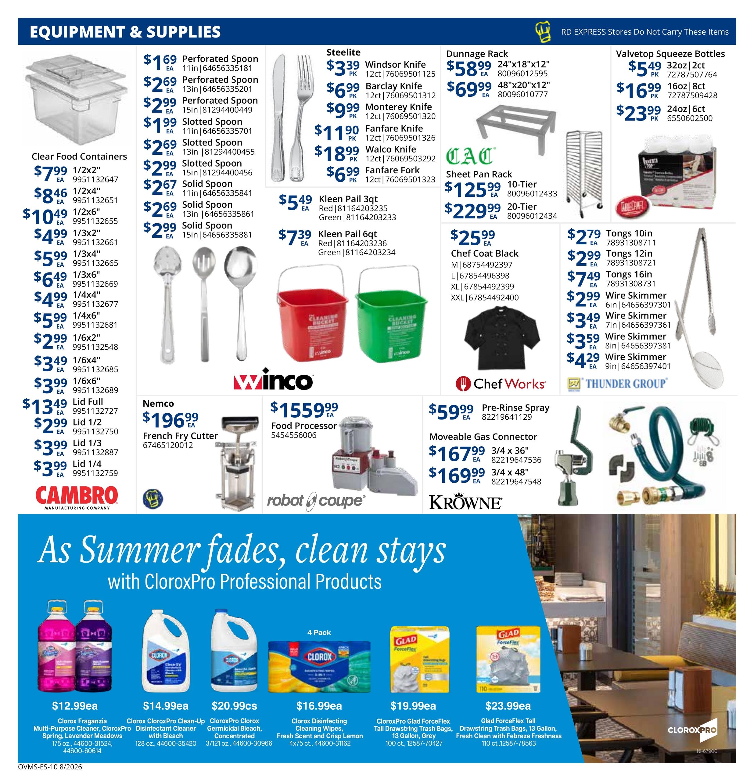 Restaurant Depot Weekly Ad August 1 - 31, 2026