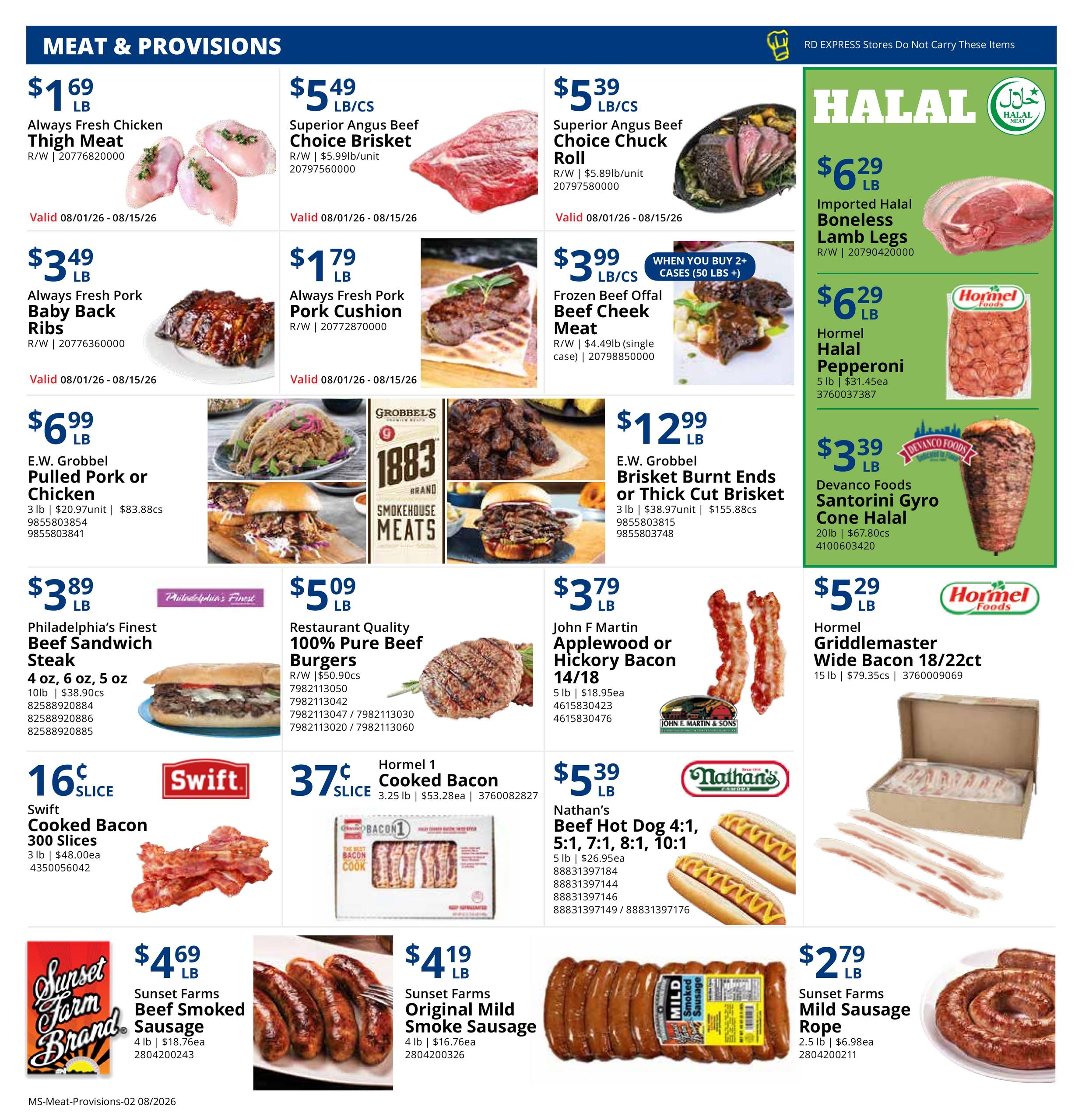 Restaurant Depot Weekly Ad August 1 - 31, 2026