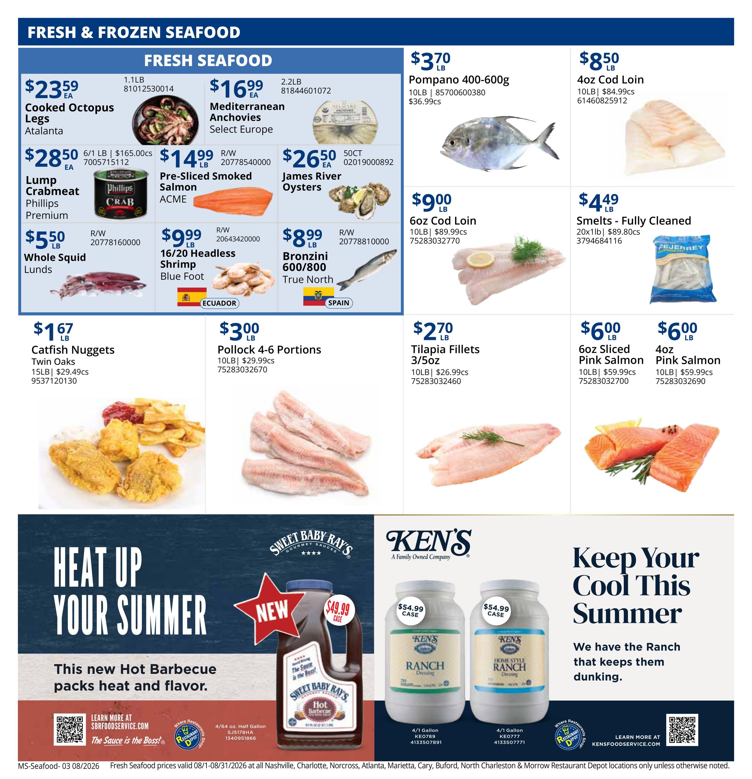 Restaurant Depot Weekly Ad August 1 - 31, 2026