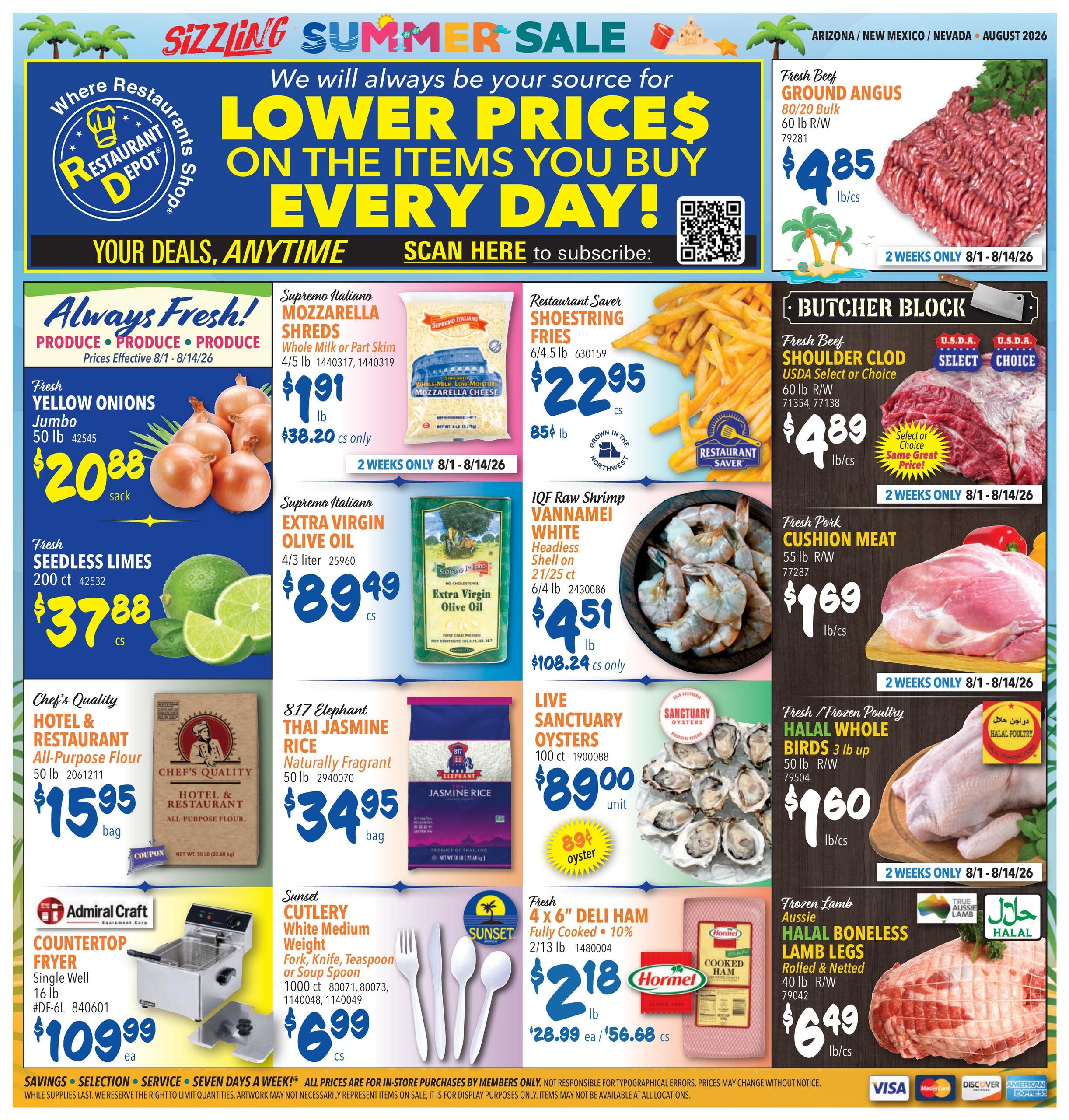 Restaurant Depot (AZ, NV) Weekly Ad August 1 - 31, 2026
