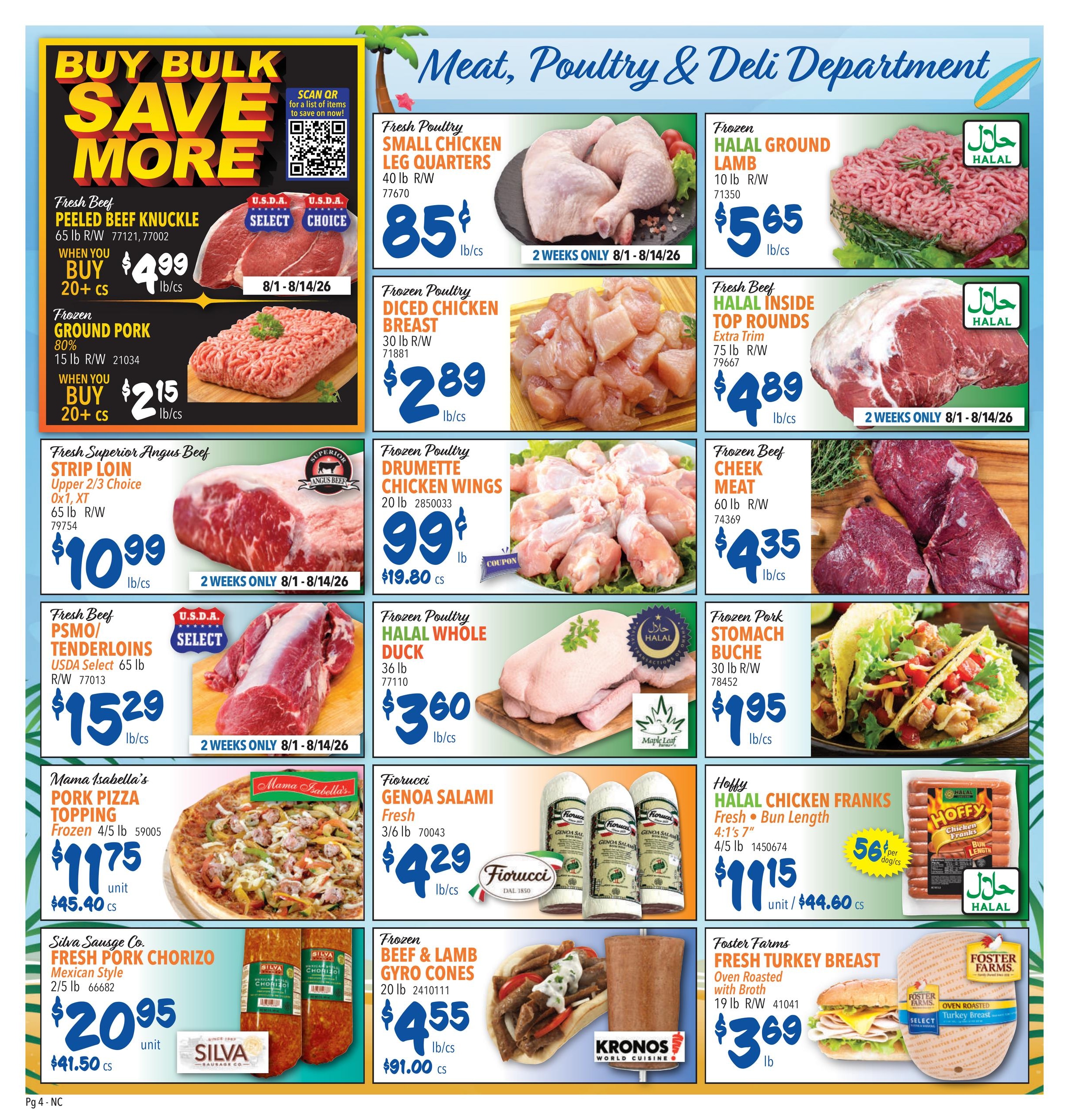 Restaurant Depot (Alviso Area, CA) Weekly Ad August 1 - 31, 2026