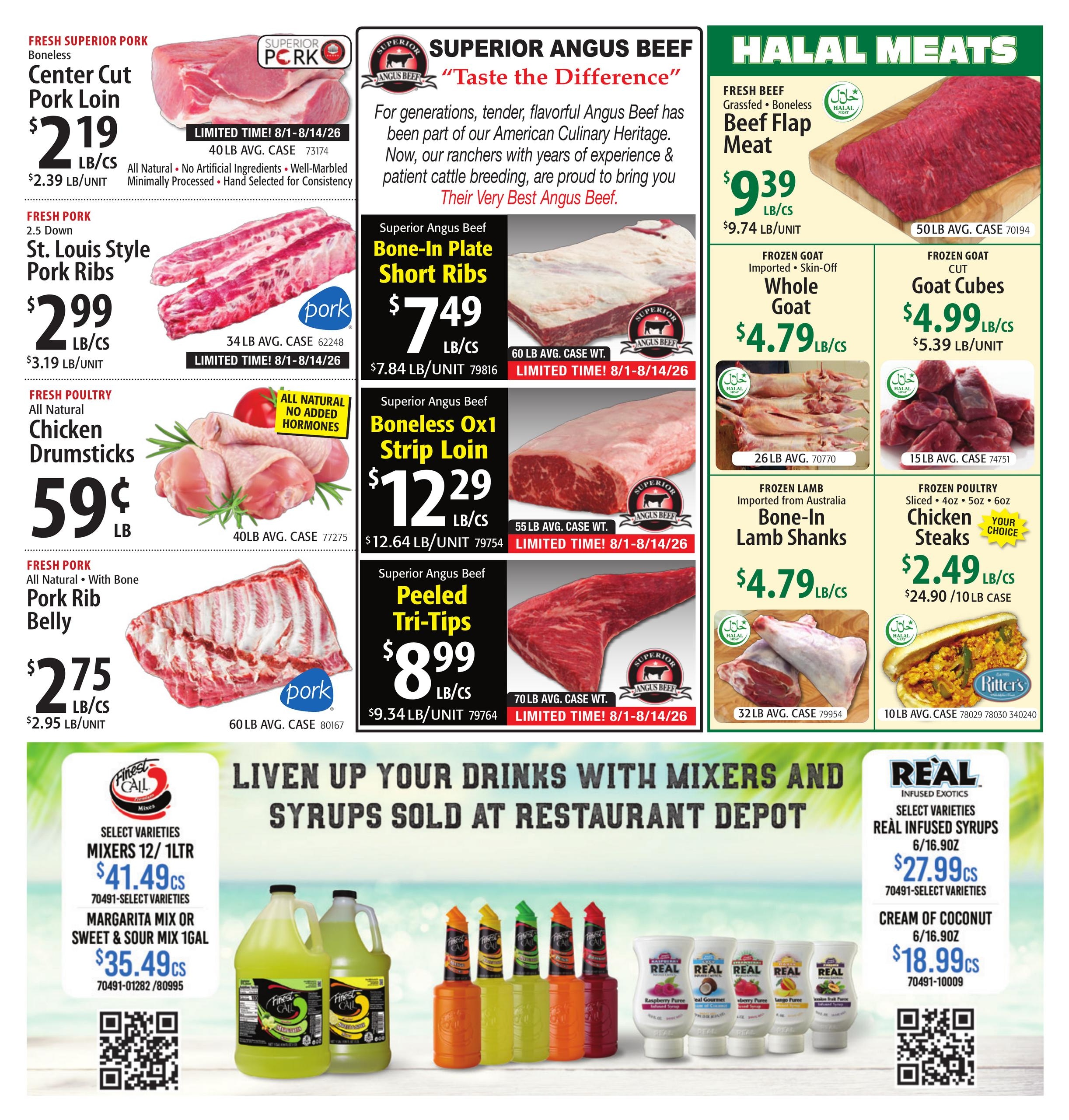 Restaurant Depot (CT, MA) Weekly Ad August 1 - 31, 2026