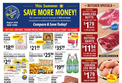 Restaurant Depot (CT, NY) Weekly Ad August 1 - 31, 2026