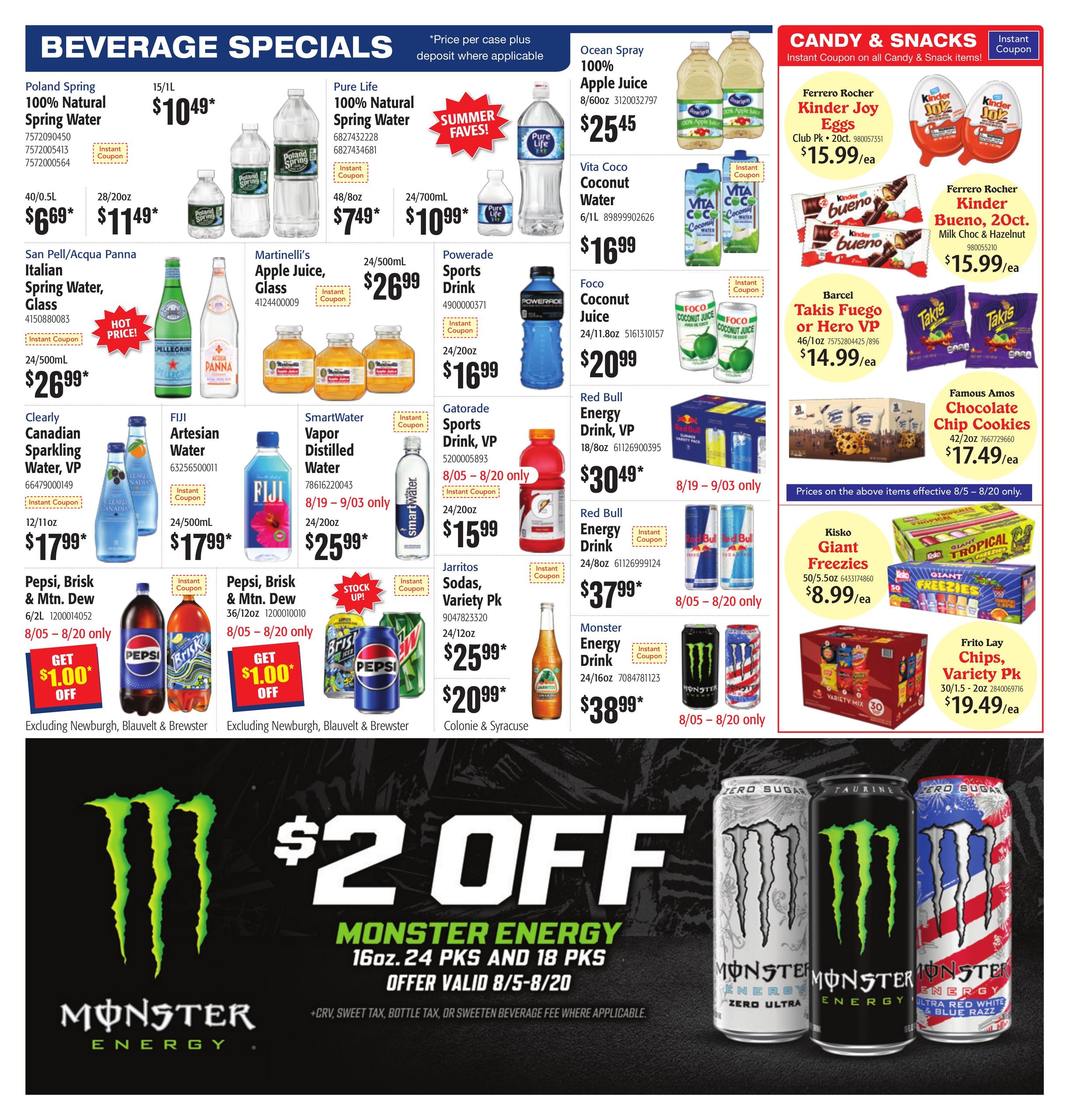 Restaurant Depot (CT, NY) Weekly Ad August 1 - 31, 2026