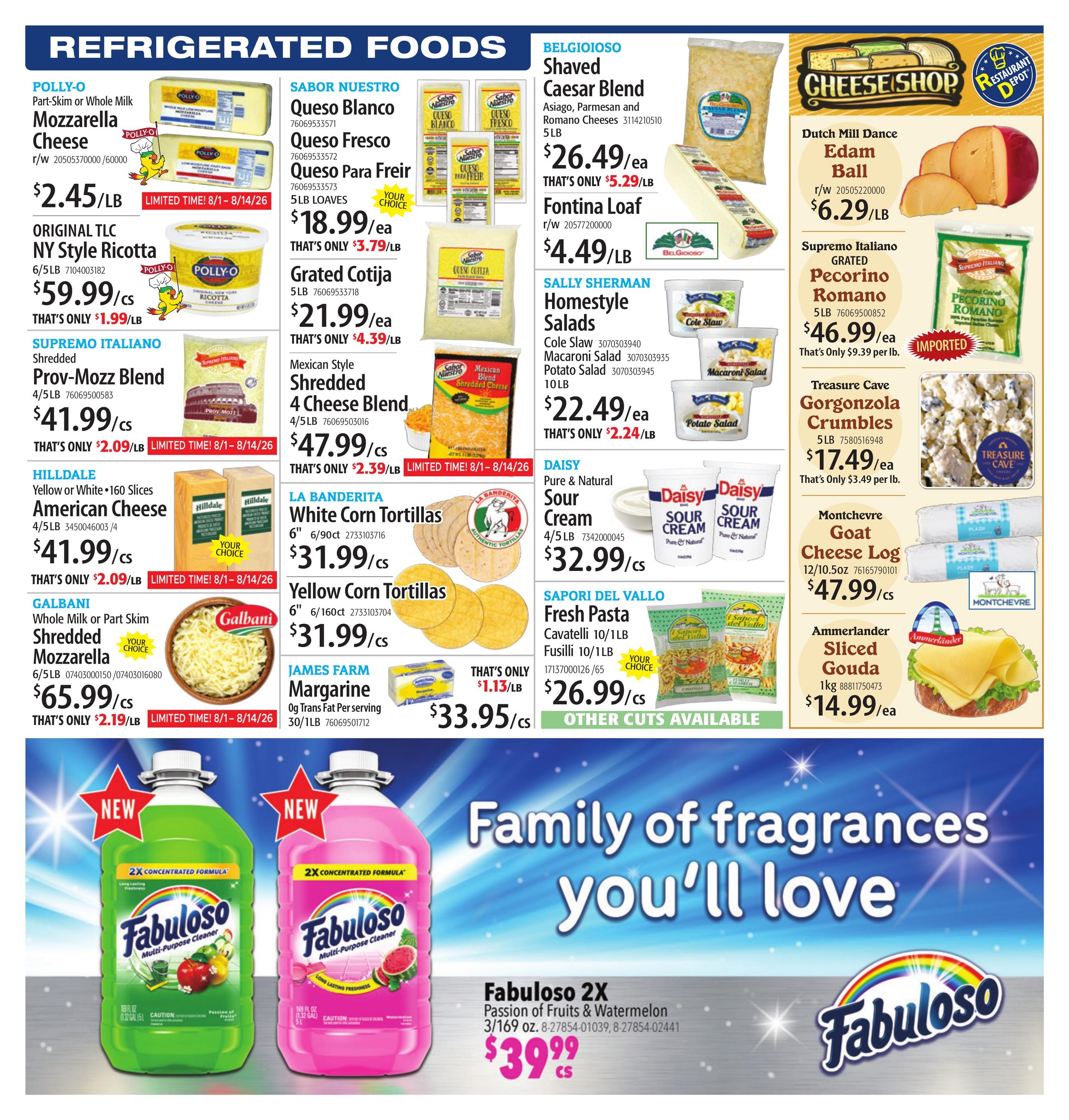 Restaurant Depot (DC, MD, NJ, NY, PA, VA) Weekly Ad August 1 - 31, 2026