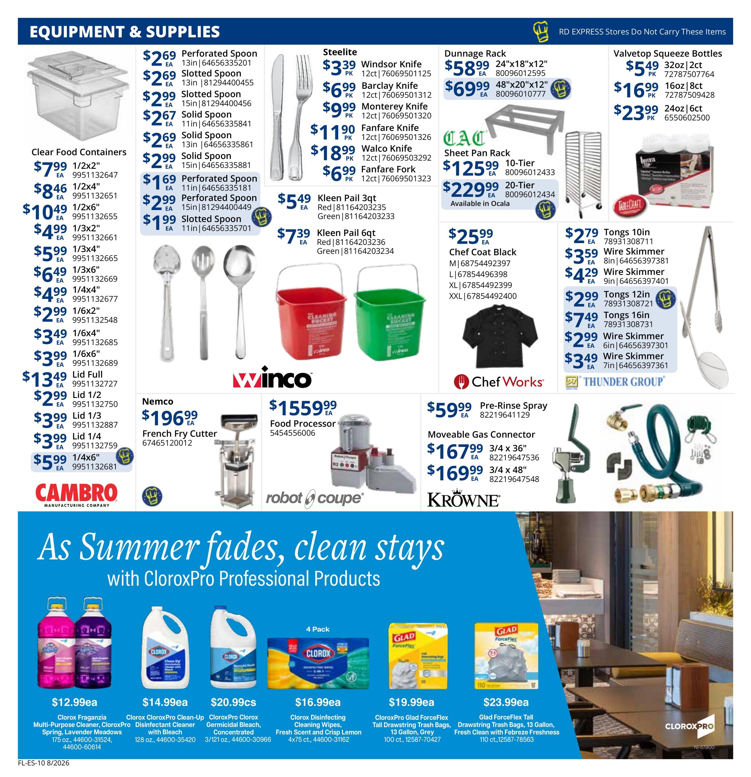 Restaurant Depot (FL) Weekly Ad August 1 - 31, 2026
