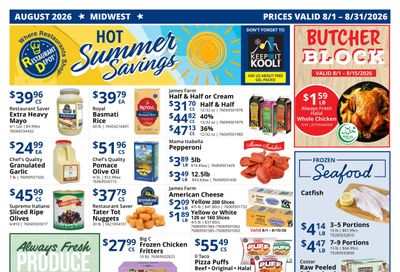 Restaurant Depot (IL, IN, KS, MN, MO, WI) Weekly Ad August 1 - 31, 2026