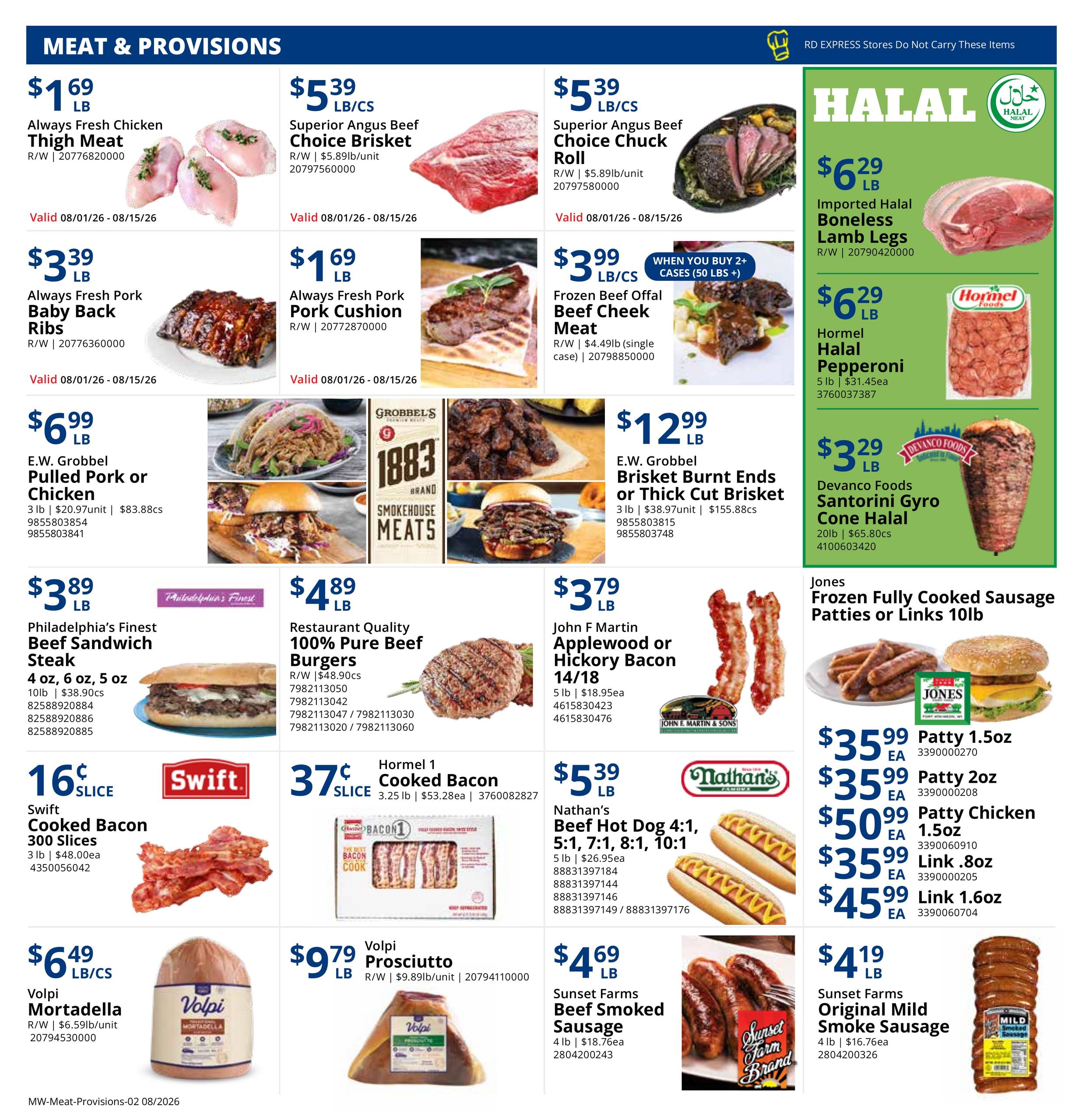 Restaurant Depot (Chicago–Wheaton Area, IL) Weekly Ad August 1 - 31, 2026