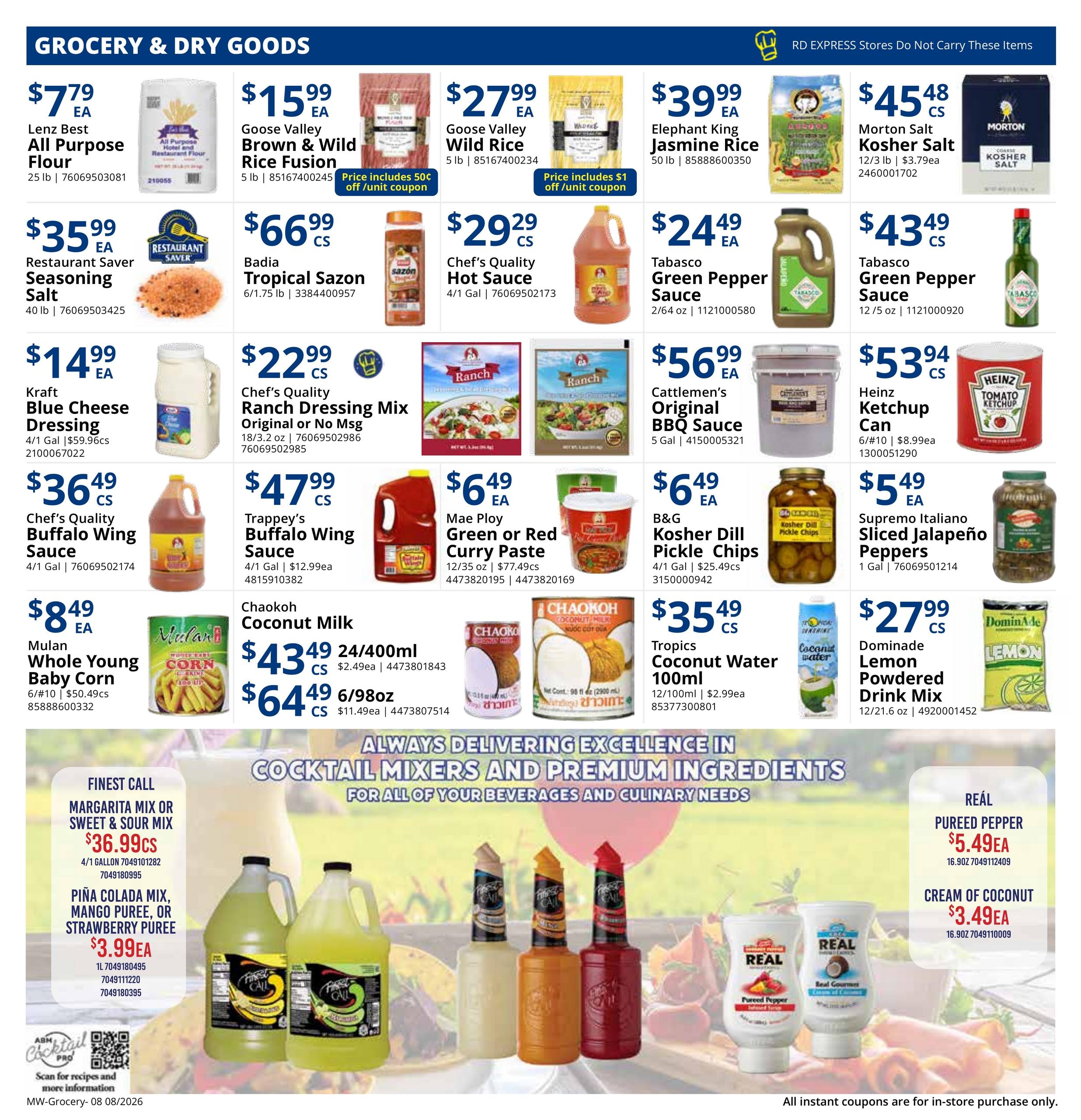 Restaurant Depot (Chicago–Wheaton Area, IL) Weekly Ad August 1 - 31, 2026