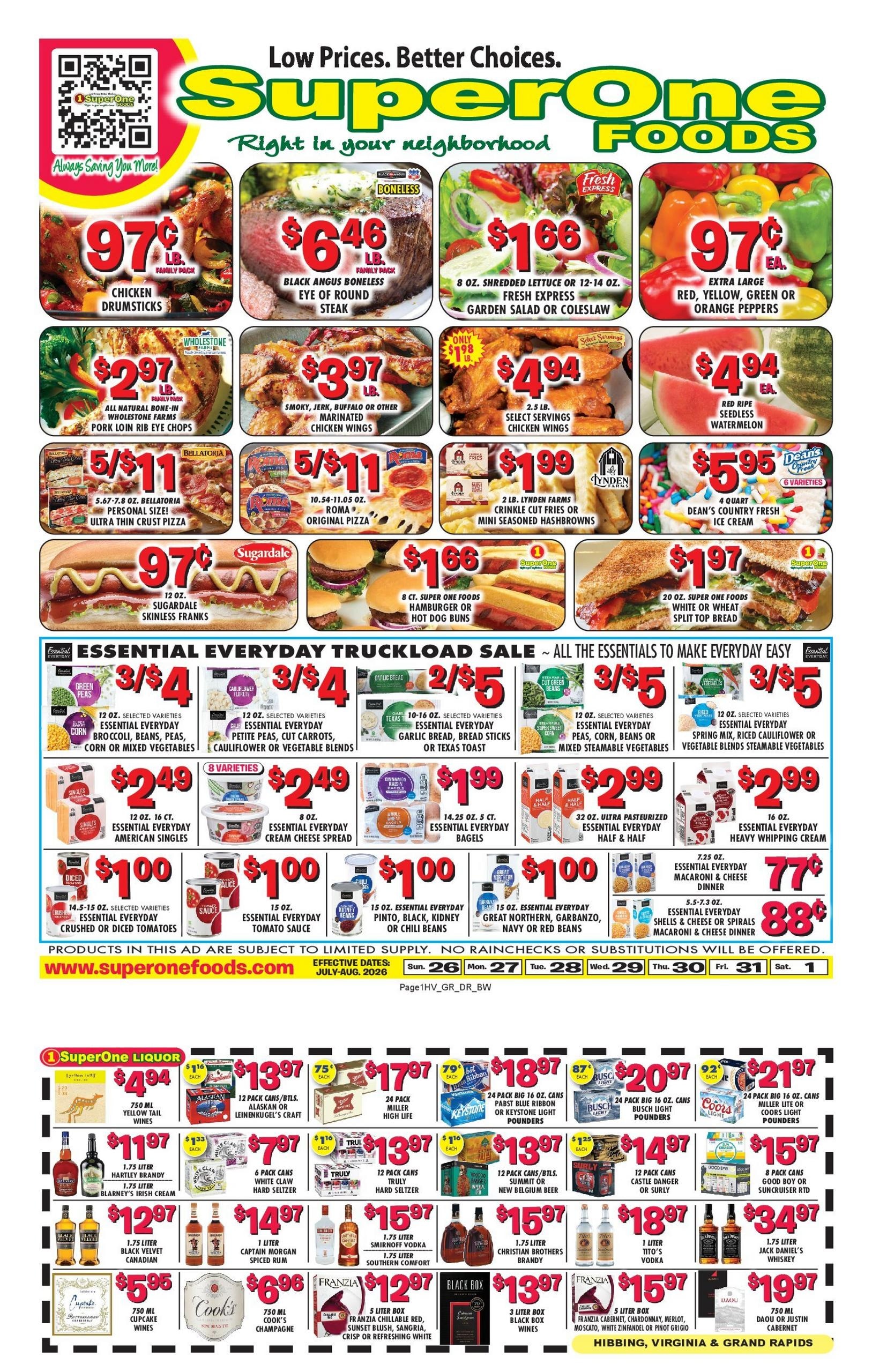 Super One Foods Weekly Ad July 30 - August 15, 2026