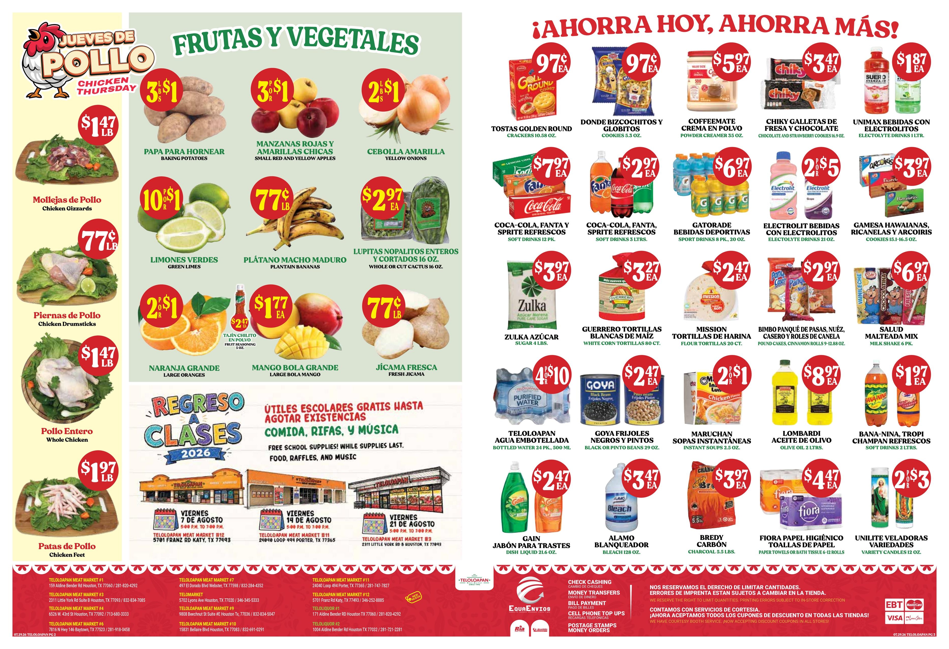 Teloloapan Meat Market Weekly Ad July 29 - August 11, 2026