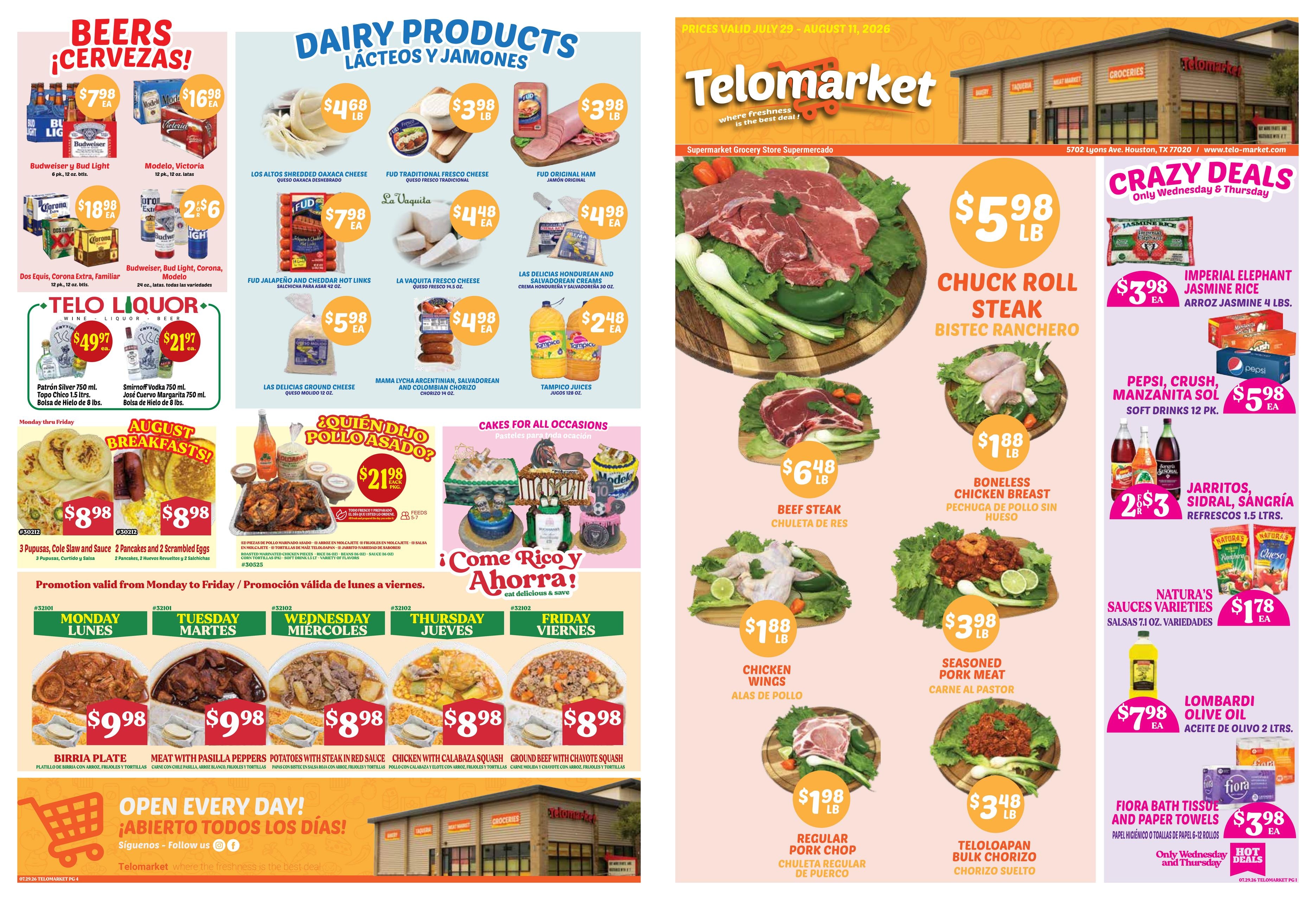 TeloMarket Weekly Ad July 29 - August 11, 2026