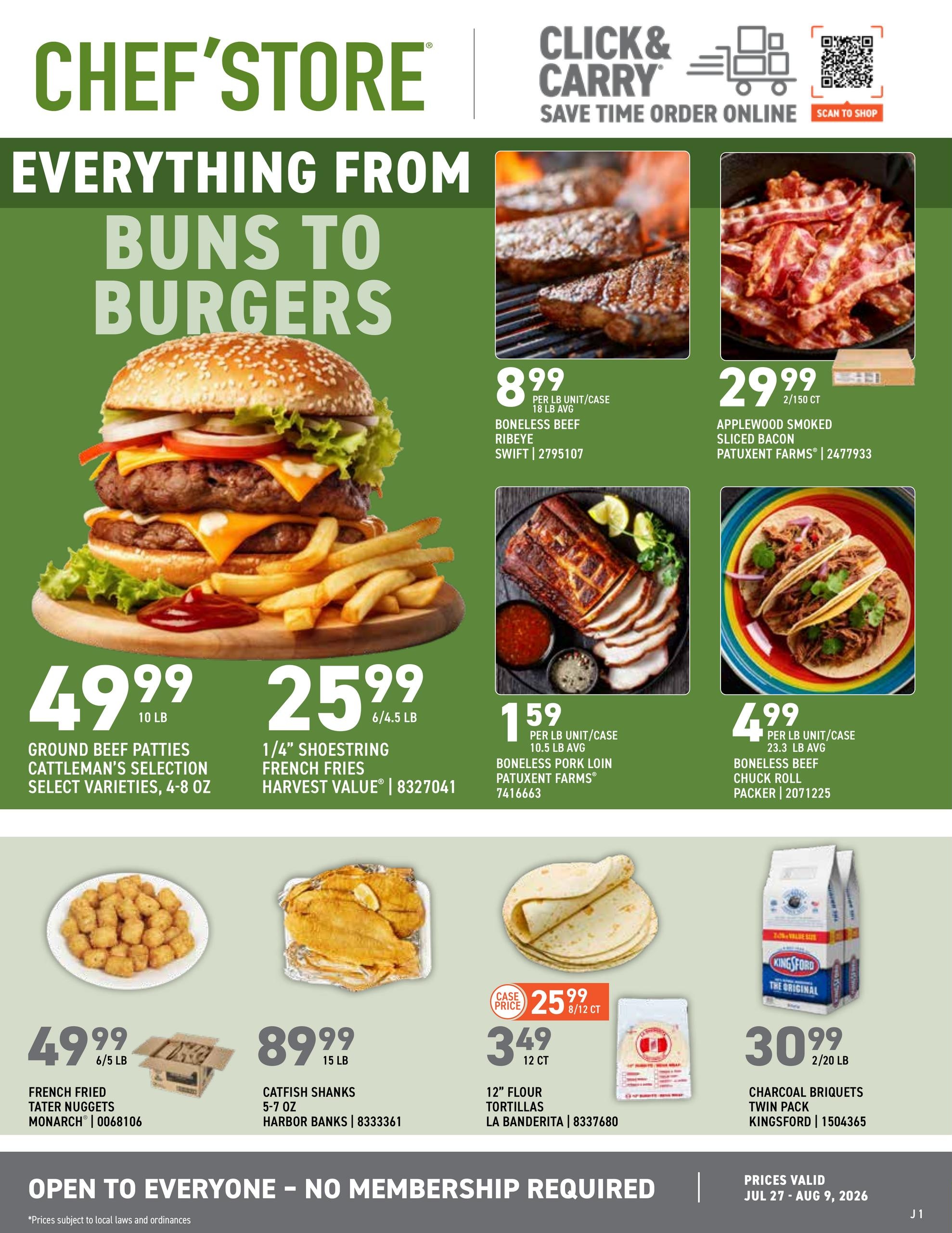 US Foods CHEF’STORE (OK, TX) Weekly Ad July 27 - August 9, 2026
