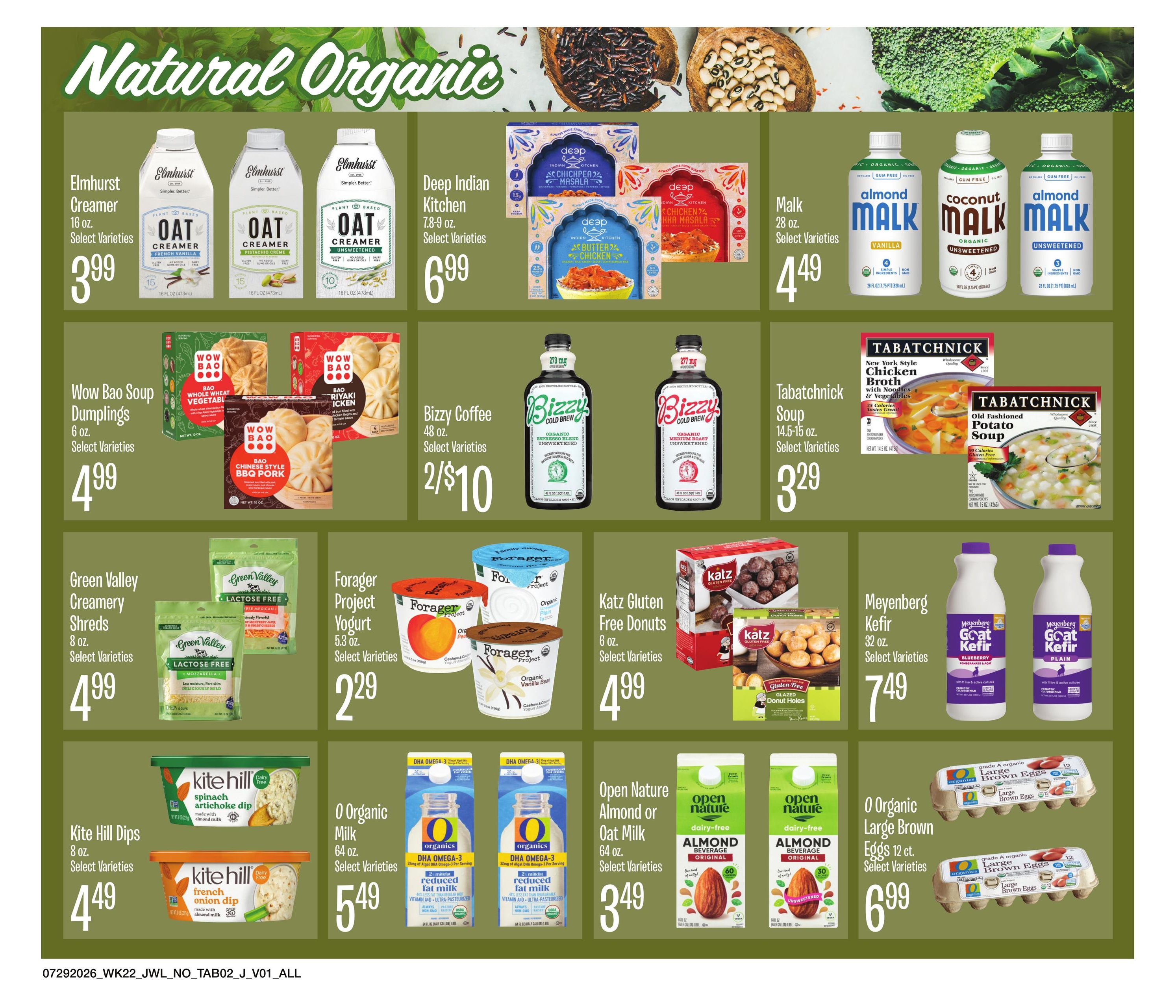 Jewel-Osco (Elgin–Calumet City Area, IL–IN) Organics Guide Weekly Ad July 29 - August 18, 2026