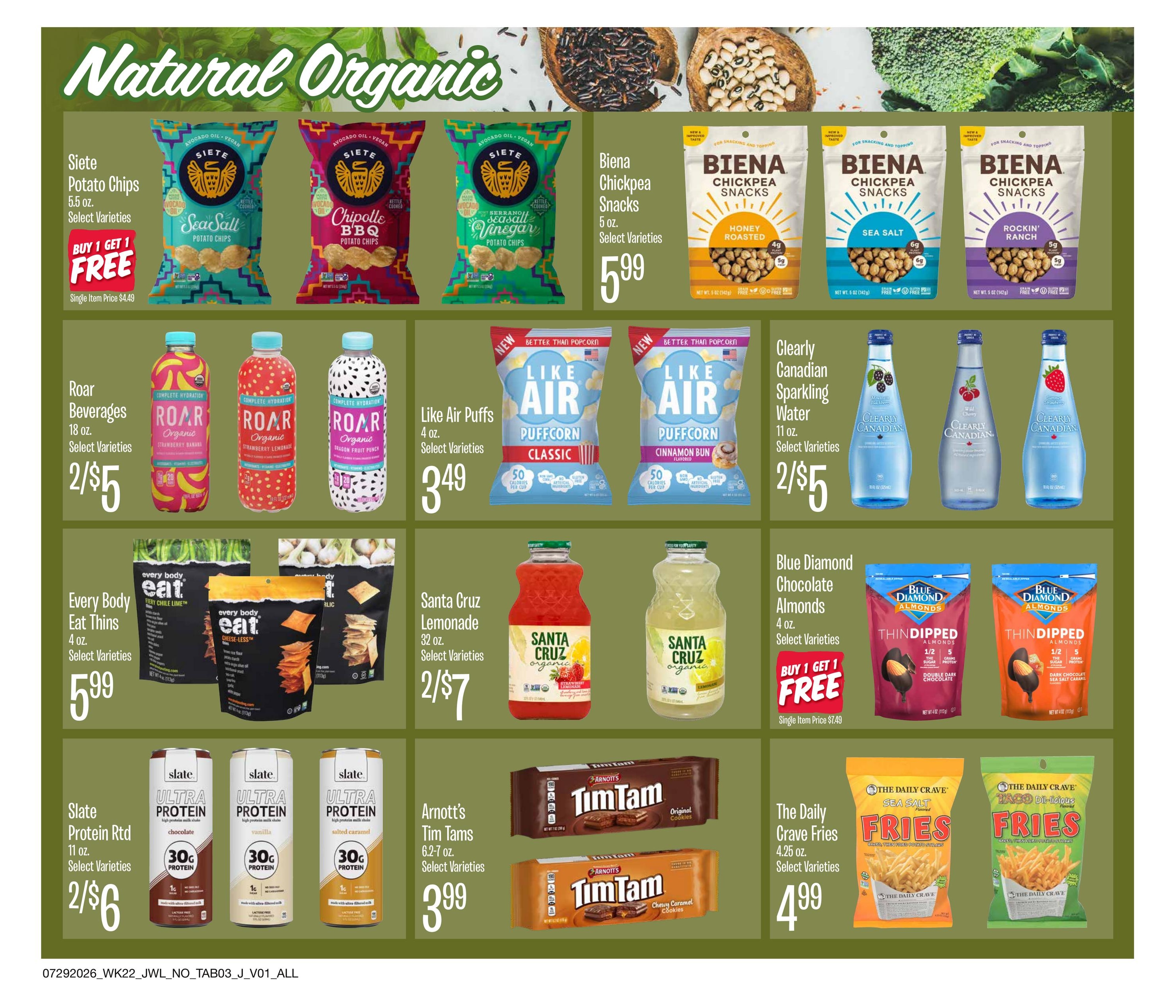 Jewel-Osco (Elgin–Calumet City Area, IL–IN) Organics Guide Weekly Ad July 29 - August 18, 2026