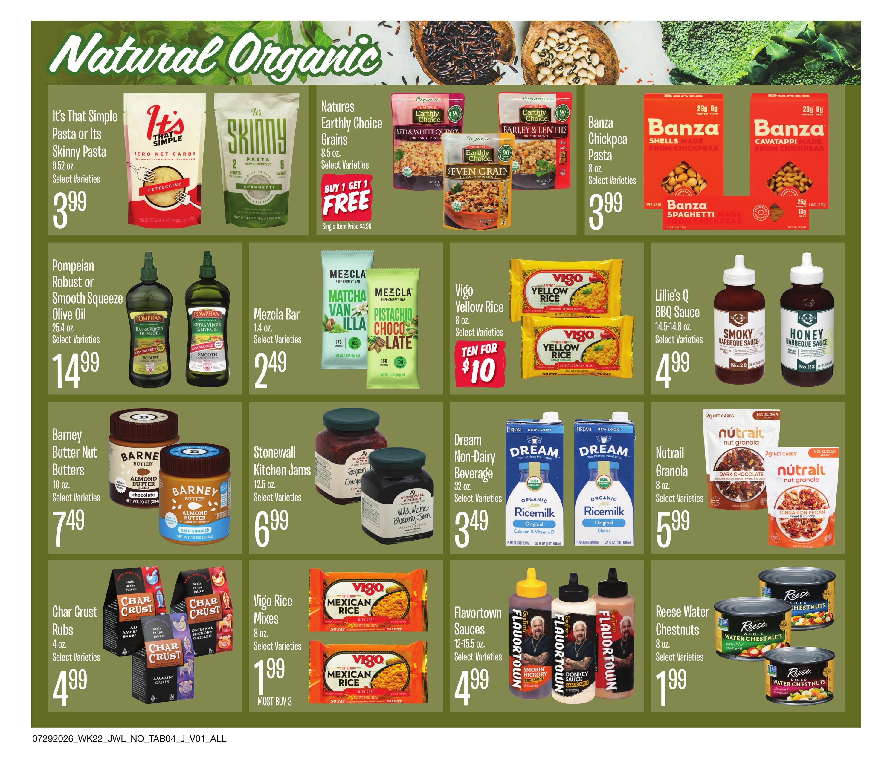 Jewel-Osco (Elgin–Calumet City Area, IL–IN) Organics Guide Weekly Ad July 29 - August 18, 2026