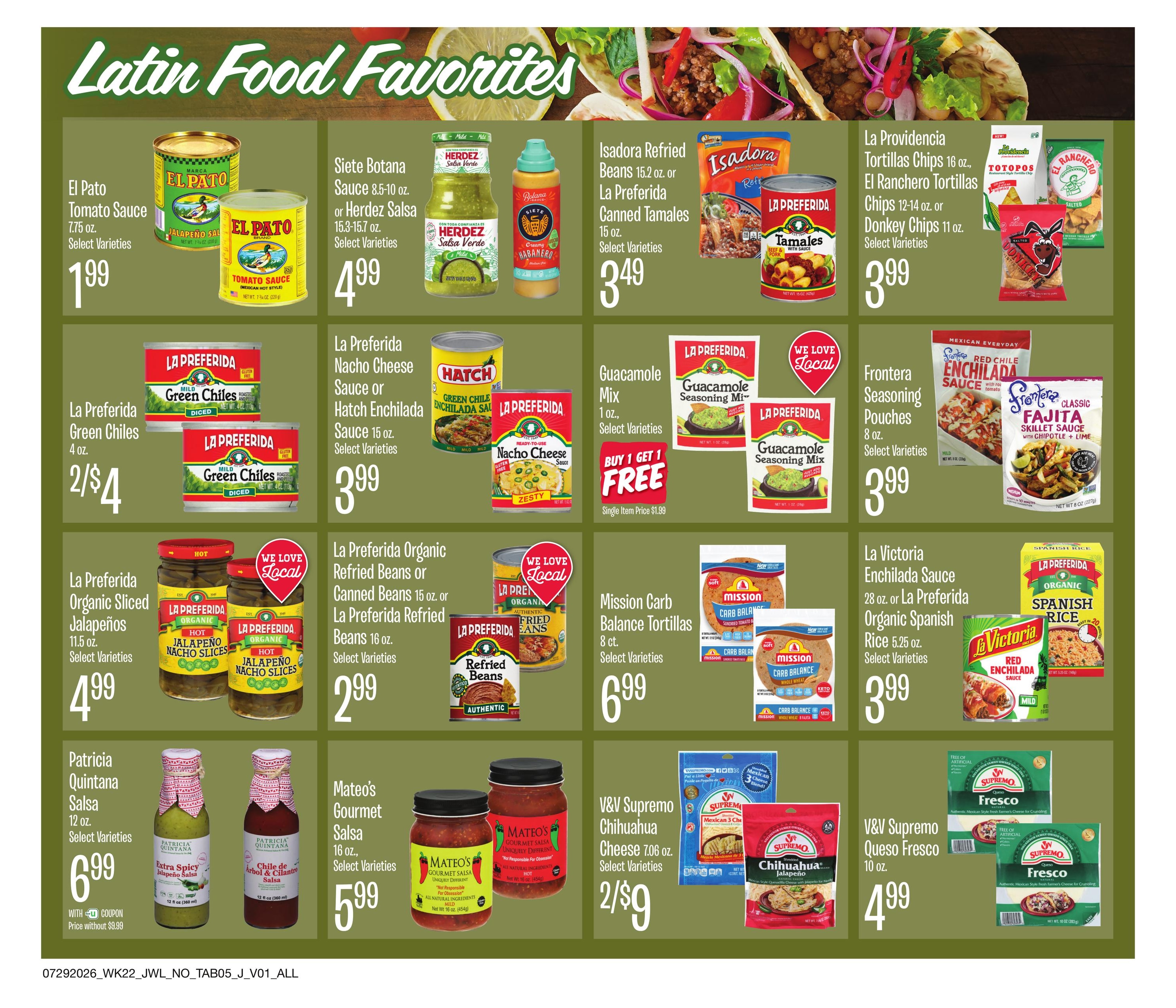 Jewel-Osco (Elgin–Calumet City Area, IL–IN) Organics Guide Weekly Ad July 29 - August 18, 2026
