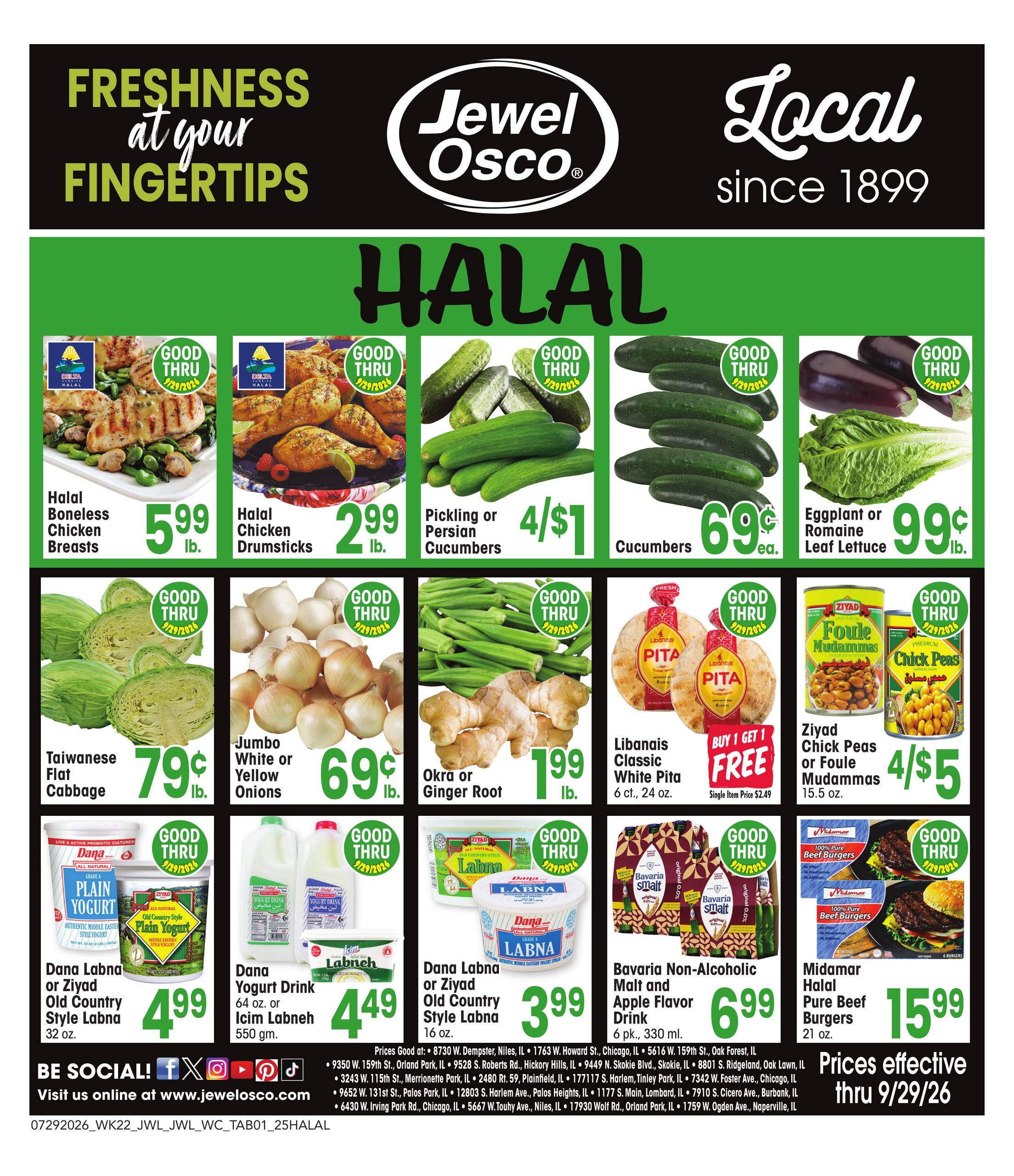 Jewel-Osco Specialty Publication Weekly Ad July 29 - September 29, 2026