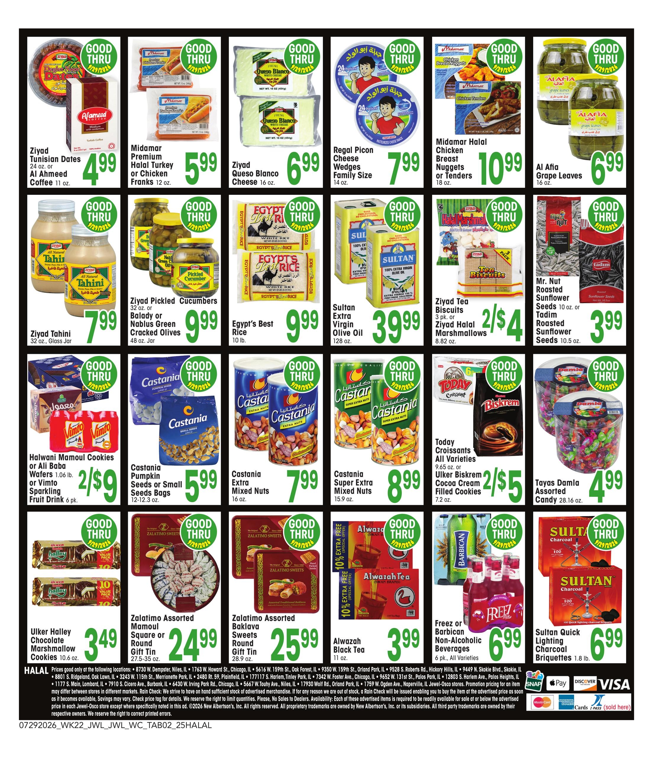 Jewel-Osco Specialty Publication Weekly Ad July 29 - September 29, 2026