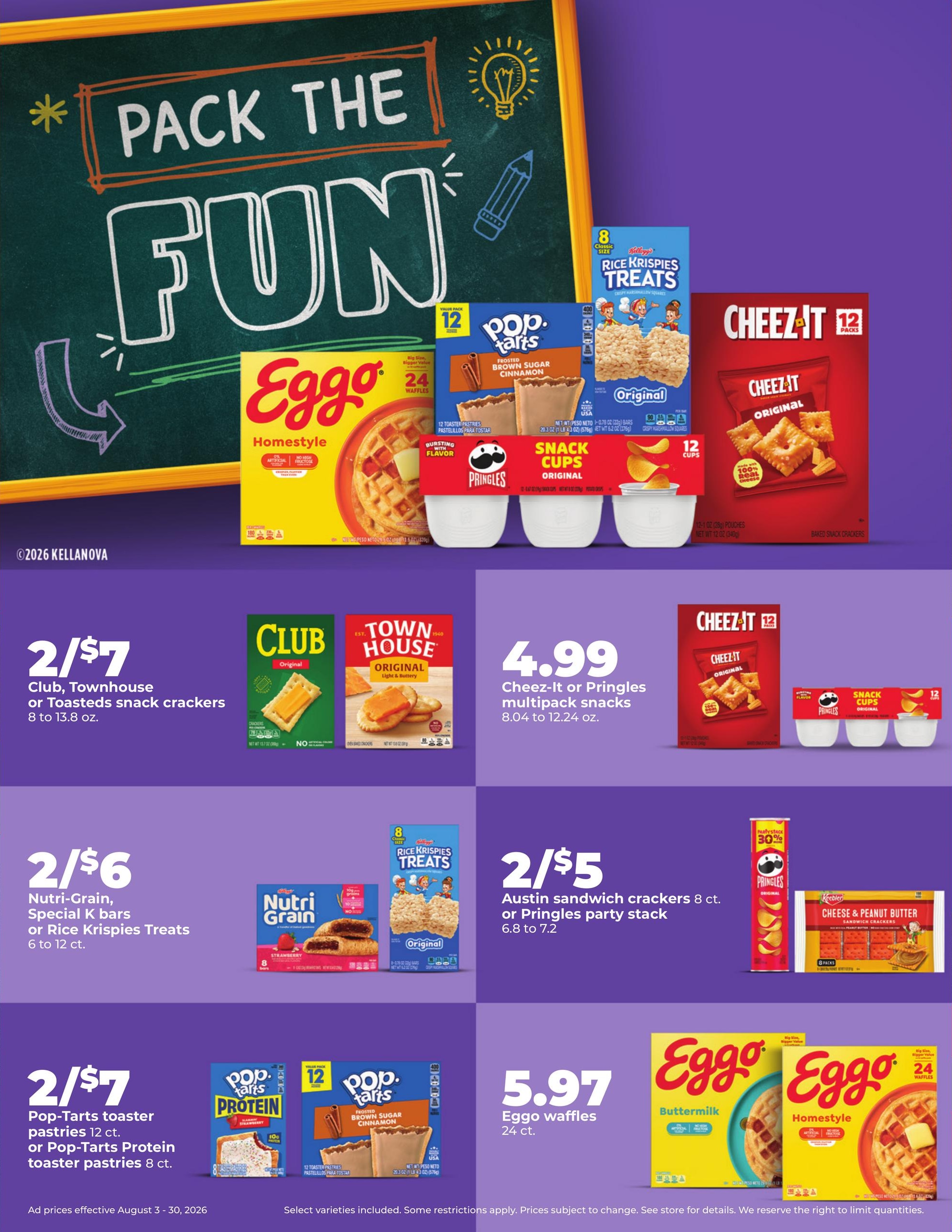 Hy-Vee (WI) Weekly Ad August 3 - 30, 2026