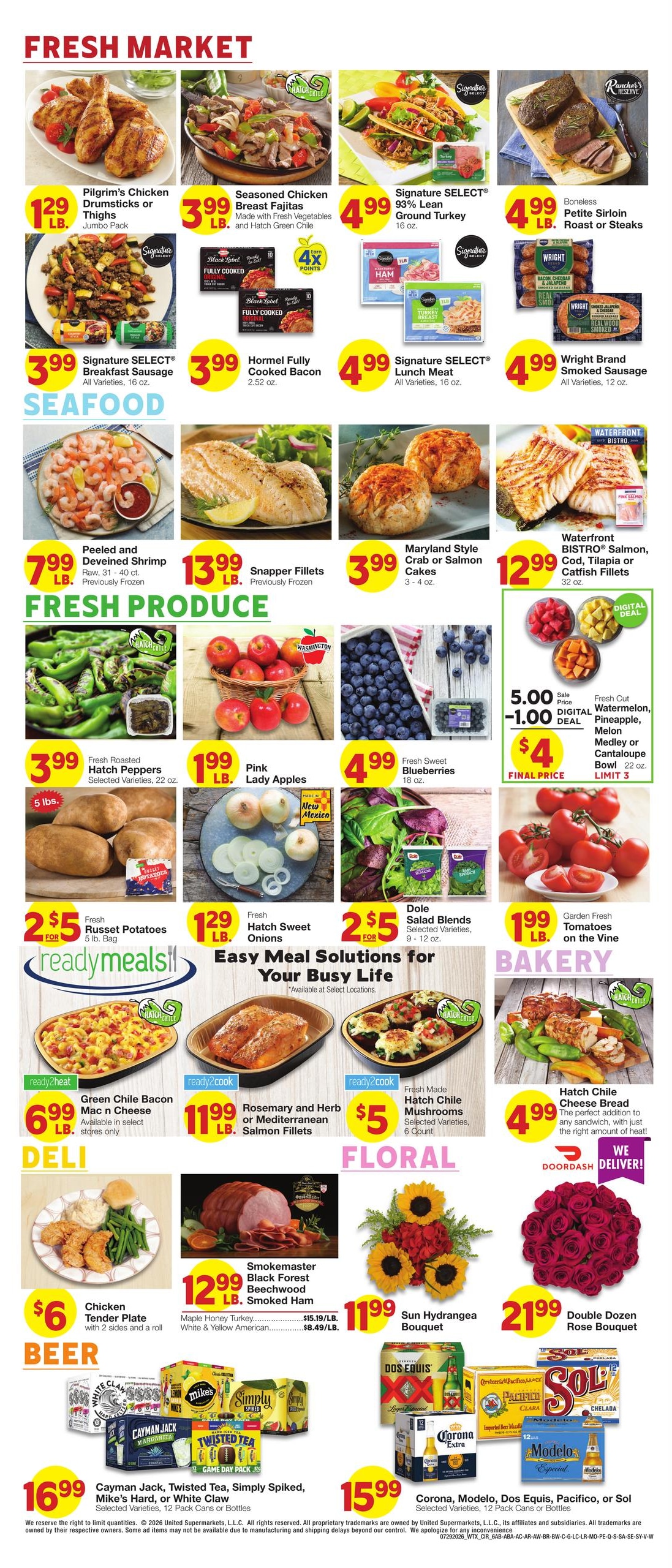 United Supermarkets (NM, TX) Weekly Ad July 29 - August 4, 2026