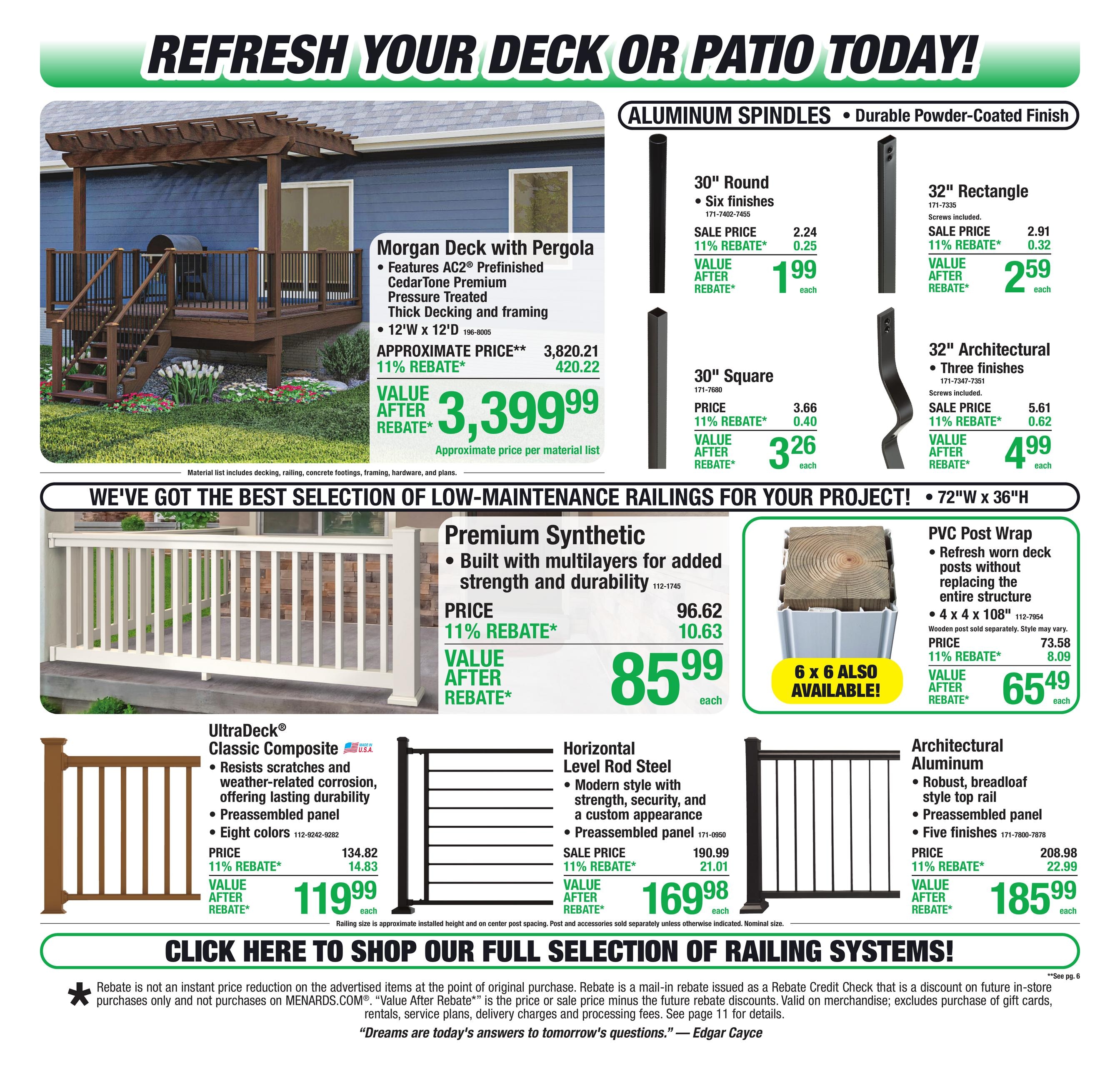 Menards 11% Rebate Sale Ad July 29 - August 10, 2026