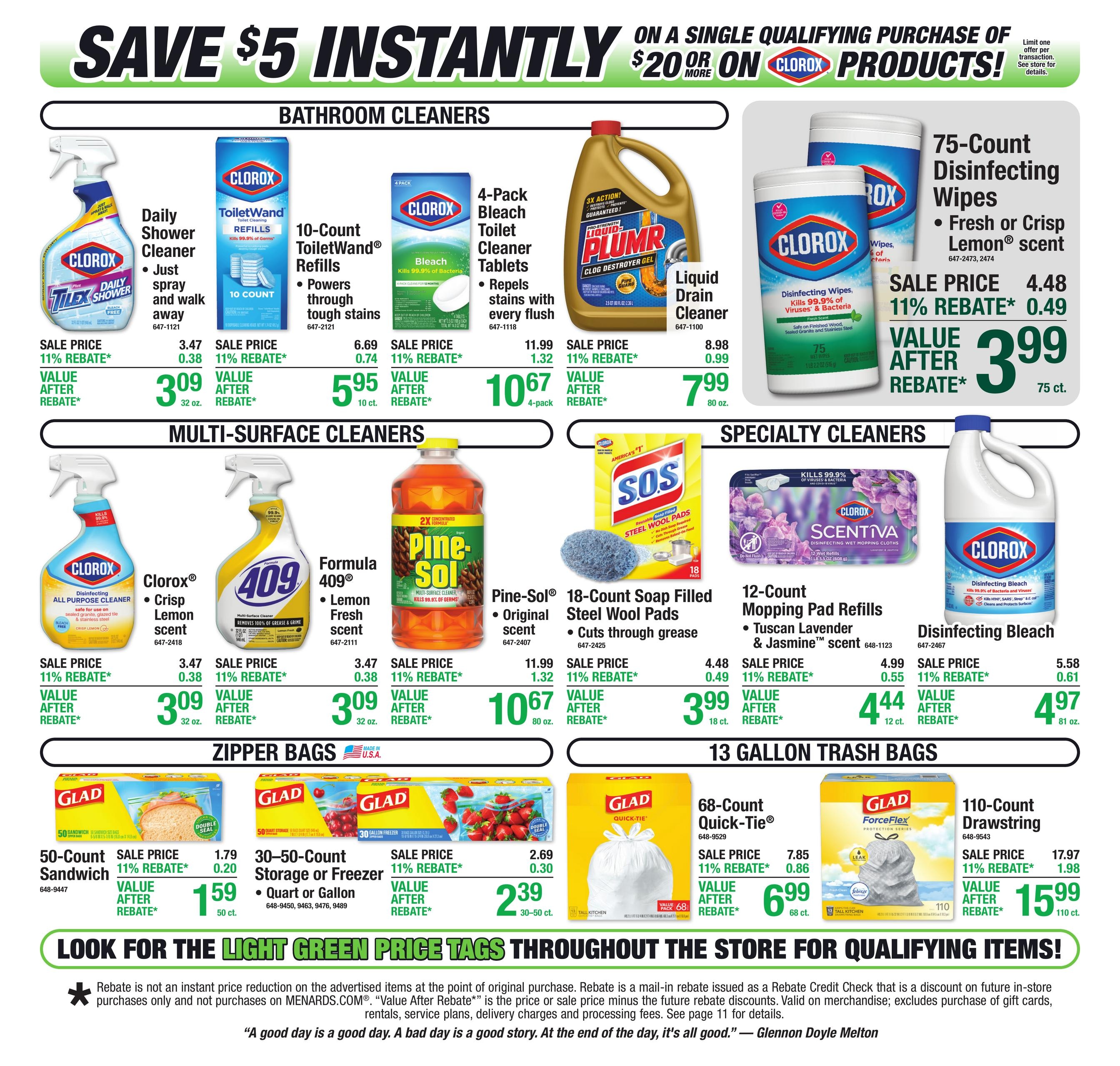 Menards 11% Rebate Sale Ad July 29 - August 10, 2026