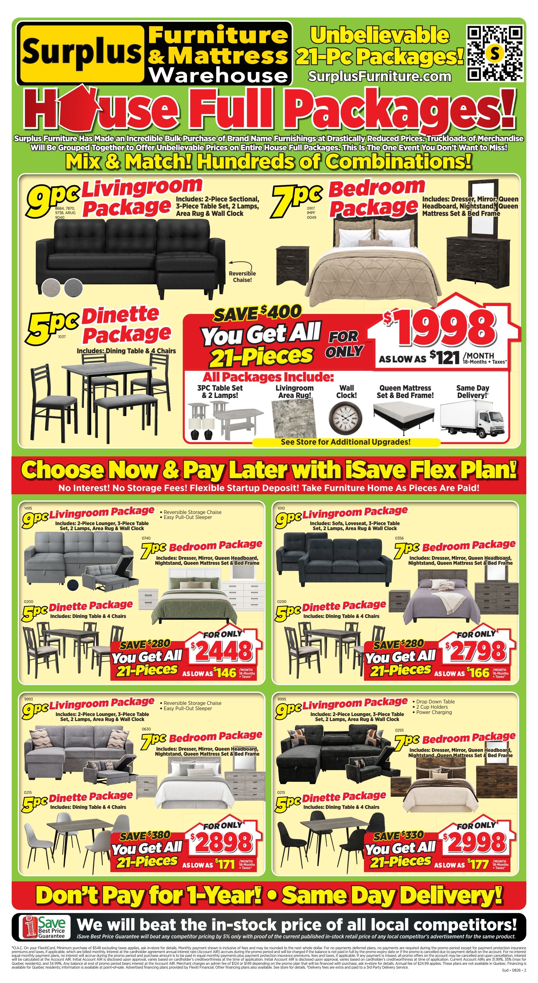 Surplus Furniture & Mattress Warehouse (Sudbury) Flyer August 3 to 23