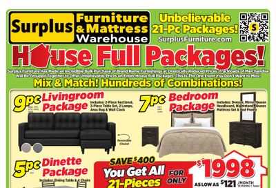 Surplus Furniture & Mattress Warehouse (Calgary, Edmonton) Flyer August 3 to 23