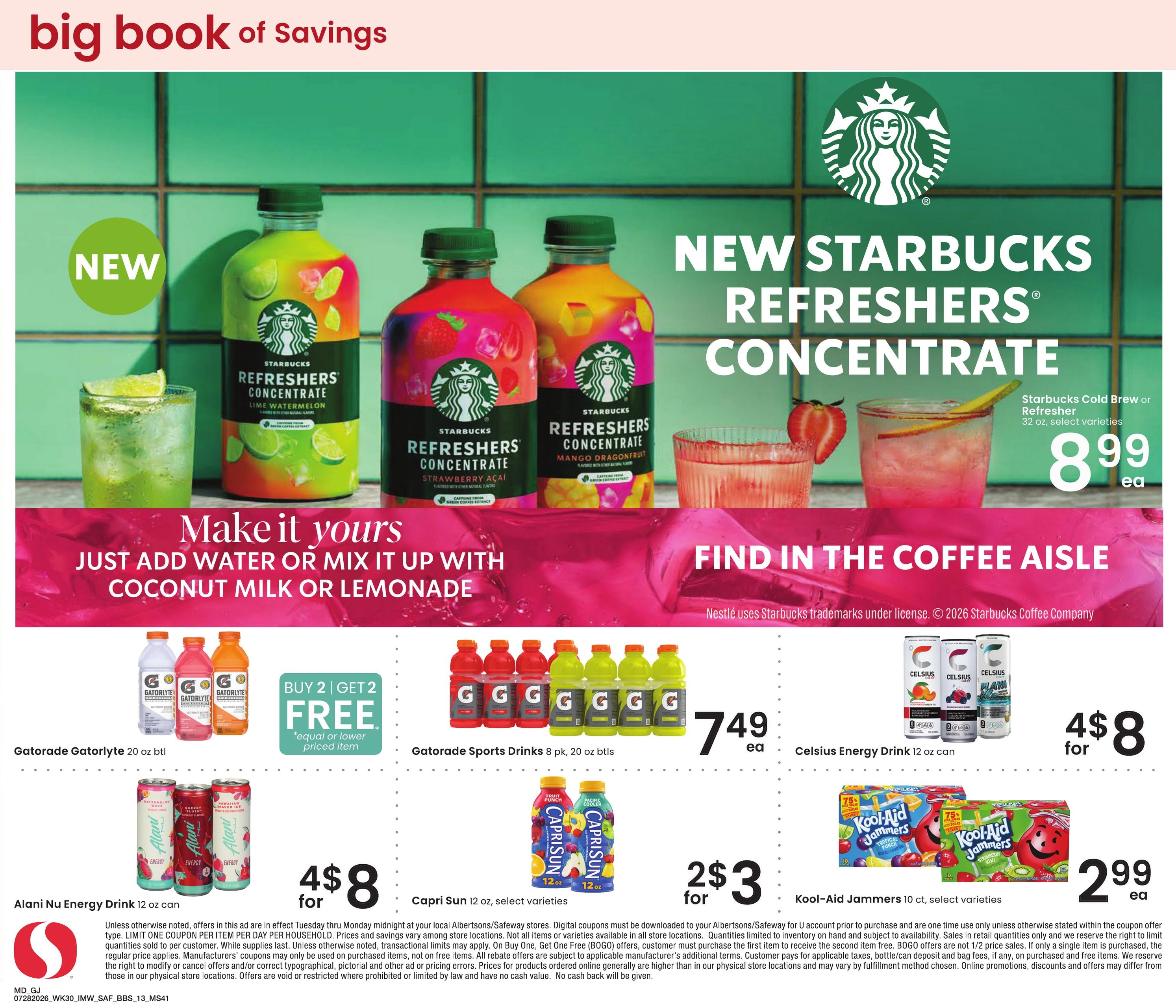 Safeway (Montrose–Hotchkiss Area, CO) Big Book of Savings Weekly Ad July 28 - August 24, 2026