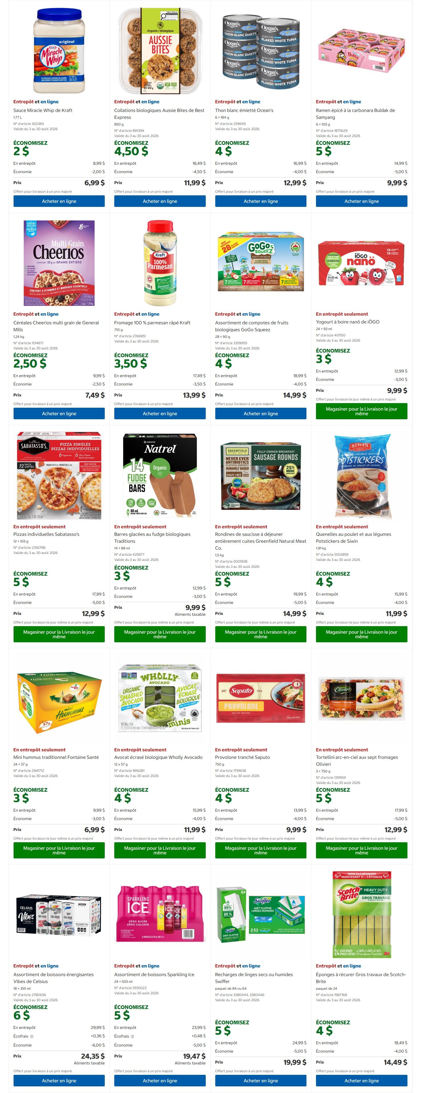 Costco (QC) Warehouse Offers August 3 to 16
