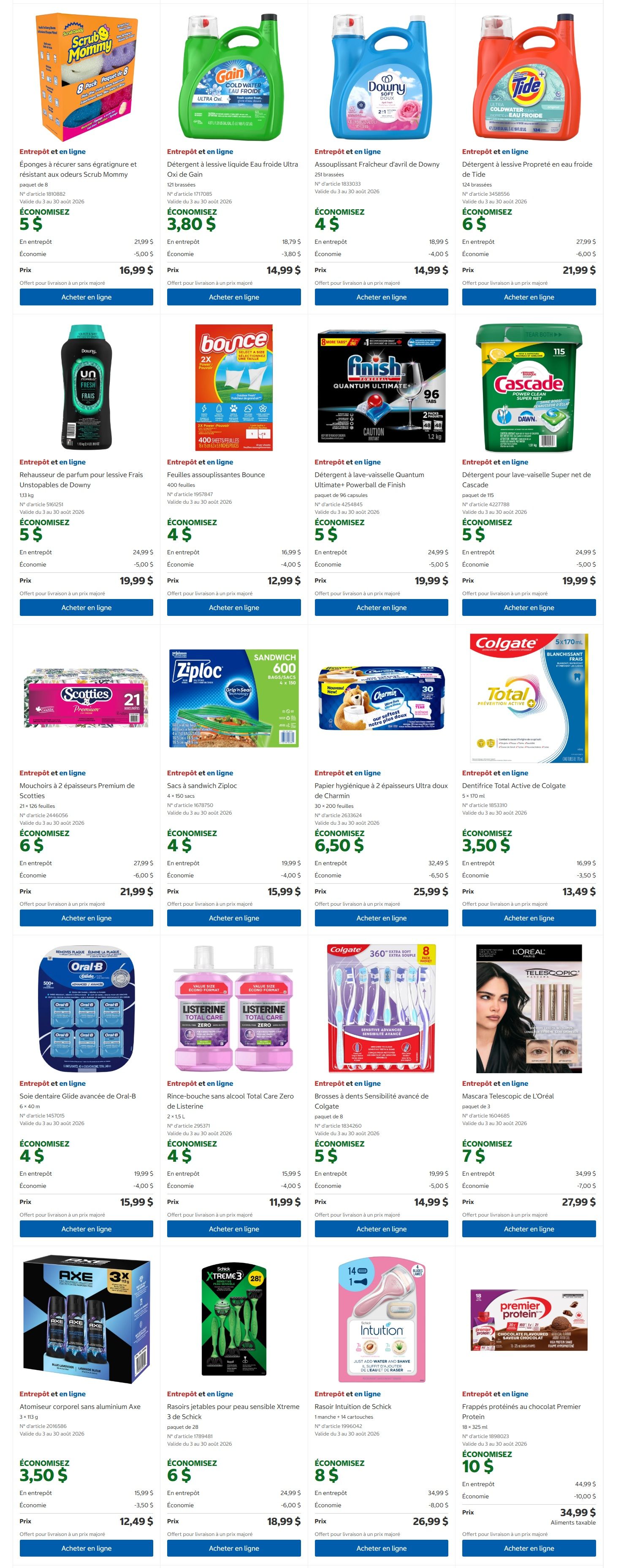 Costco (QC) Warehouse Offers August 3 to 16