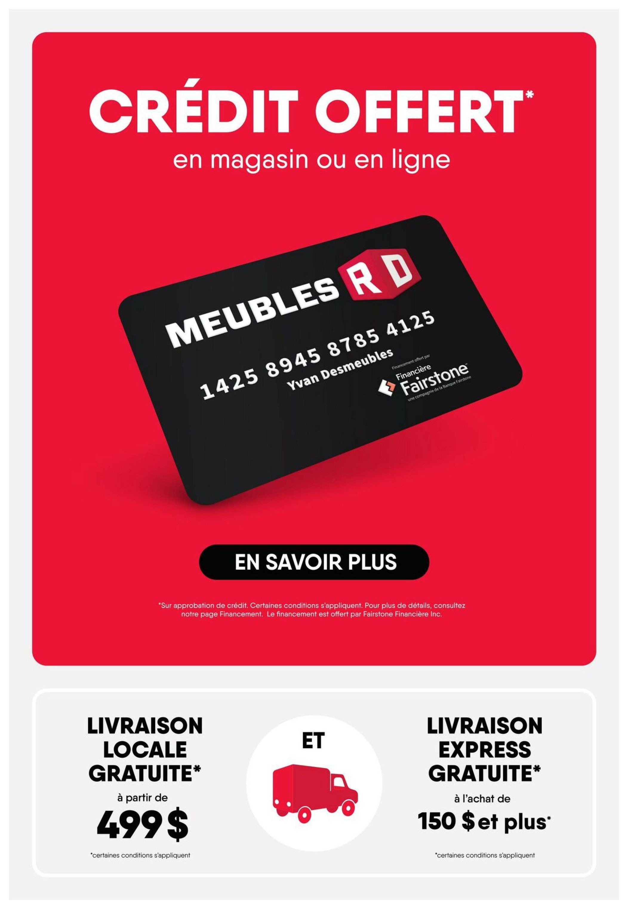 Meubles RD Flyer August 3 to 9