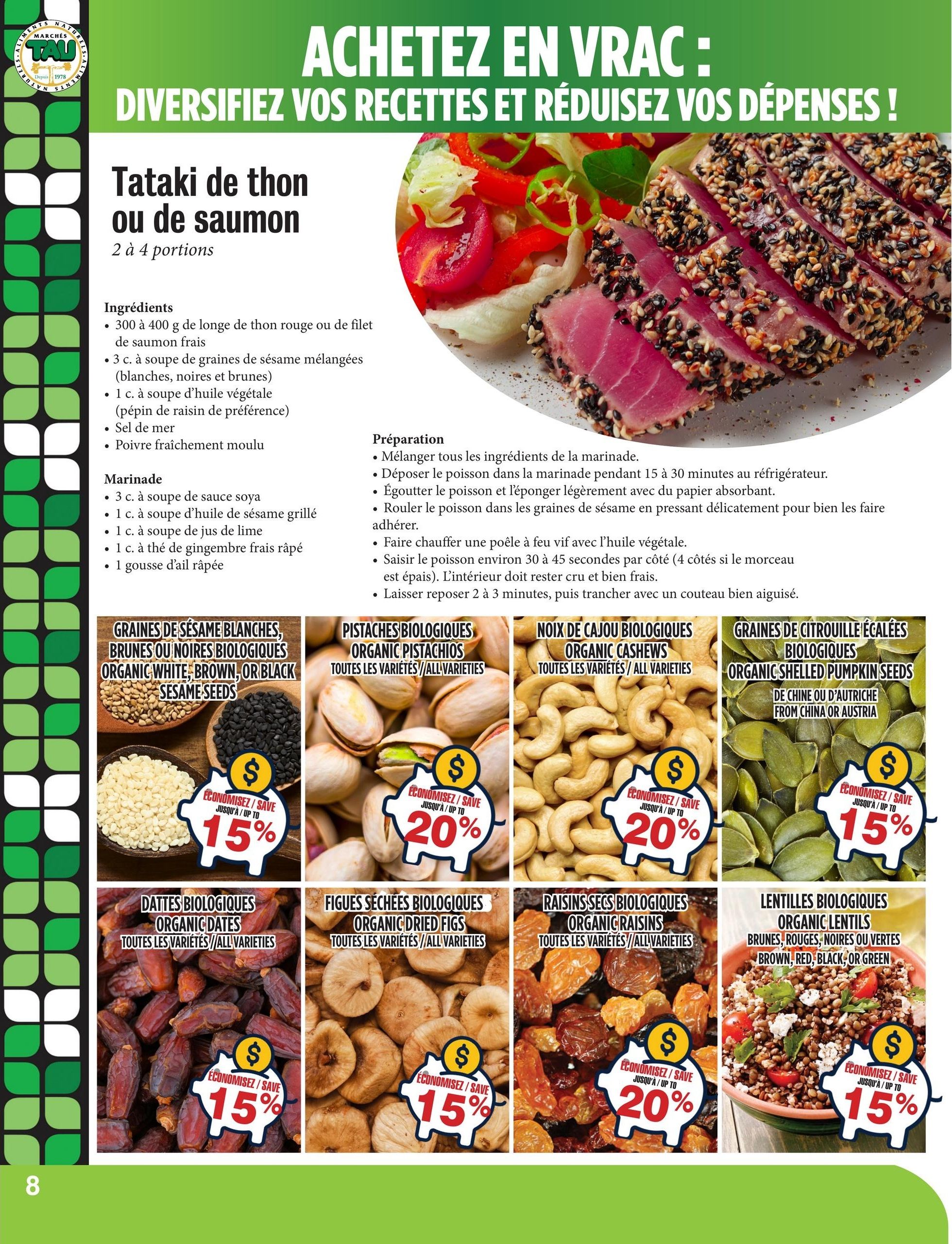 Marches Tau Flyer August 3 to 30
