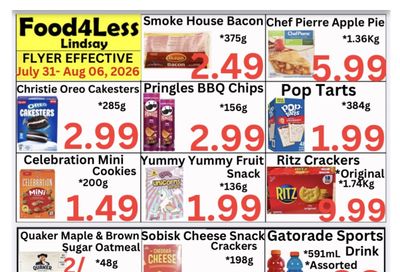 Food 4 Less (Lindsay) Flyer July 31 to August 6
